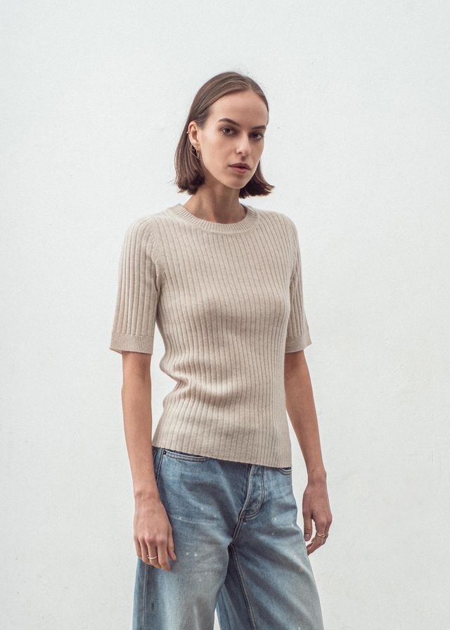 N.139 SKINNY RIB S/S CREW
