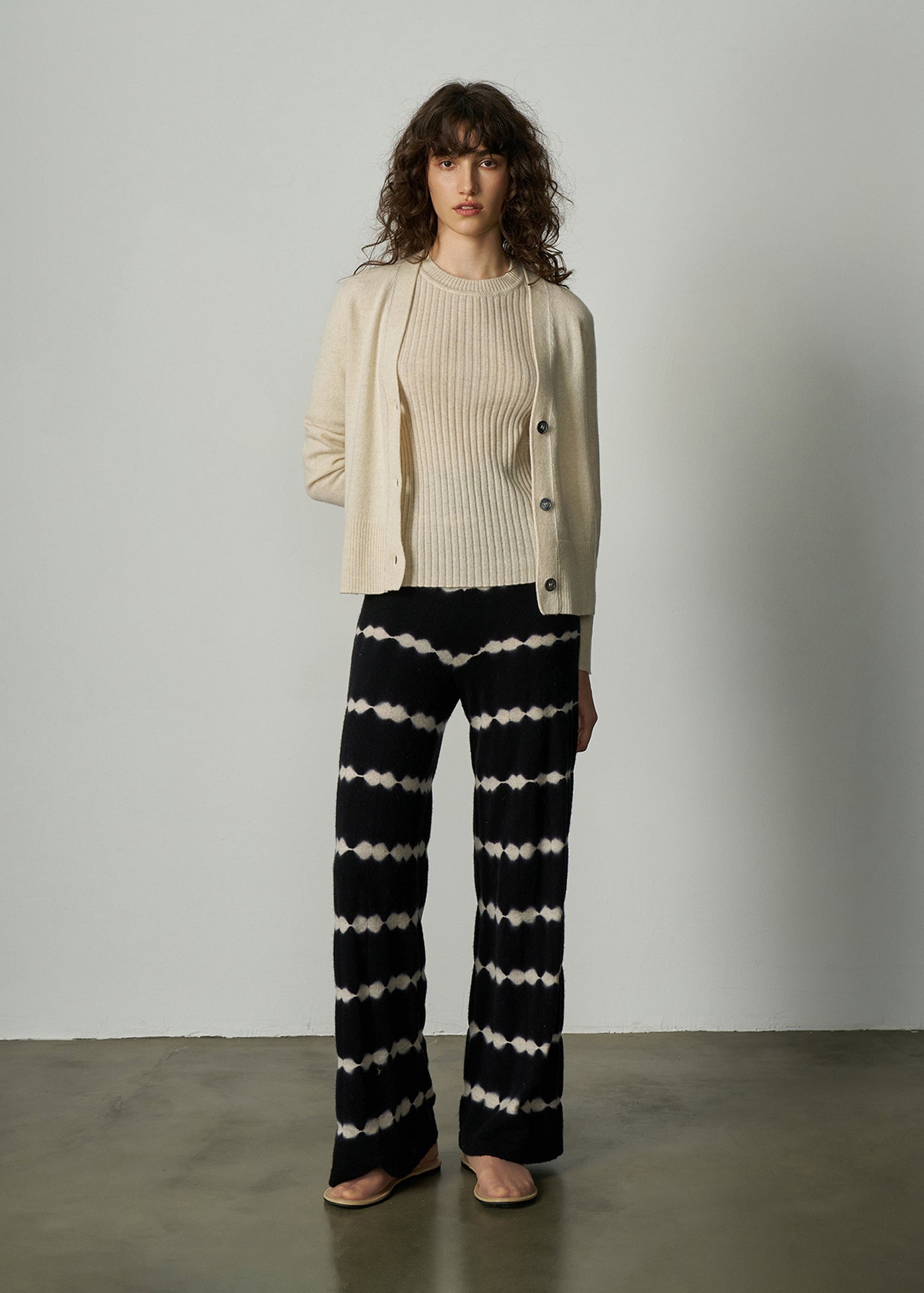 Pantalon de détente en mélange de cachemire N.12 ALEGER - SHELL