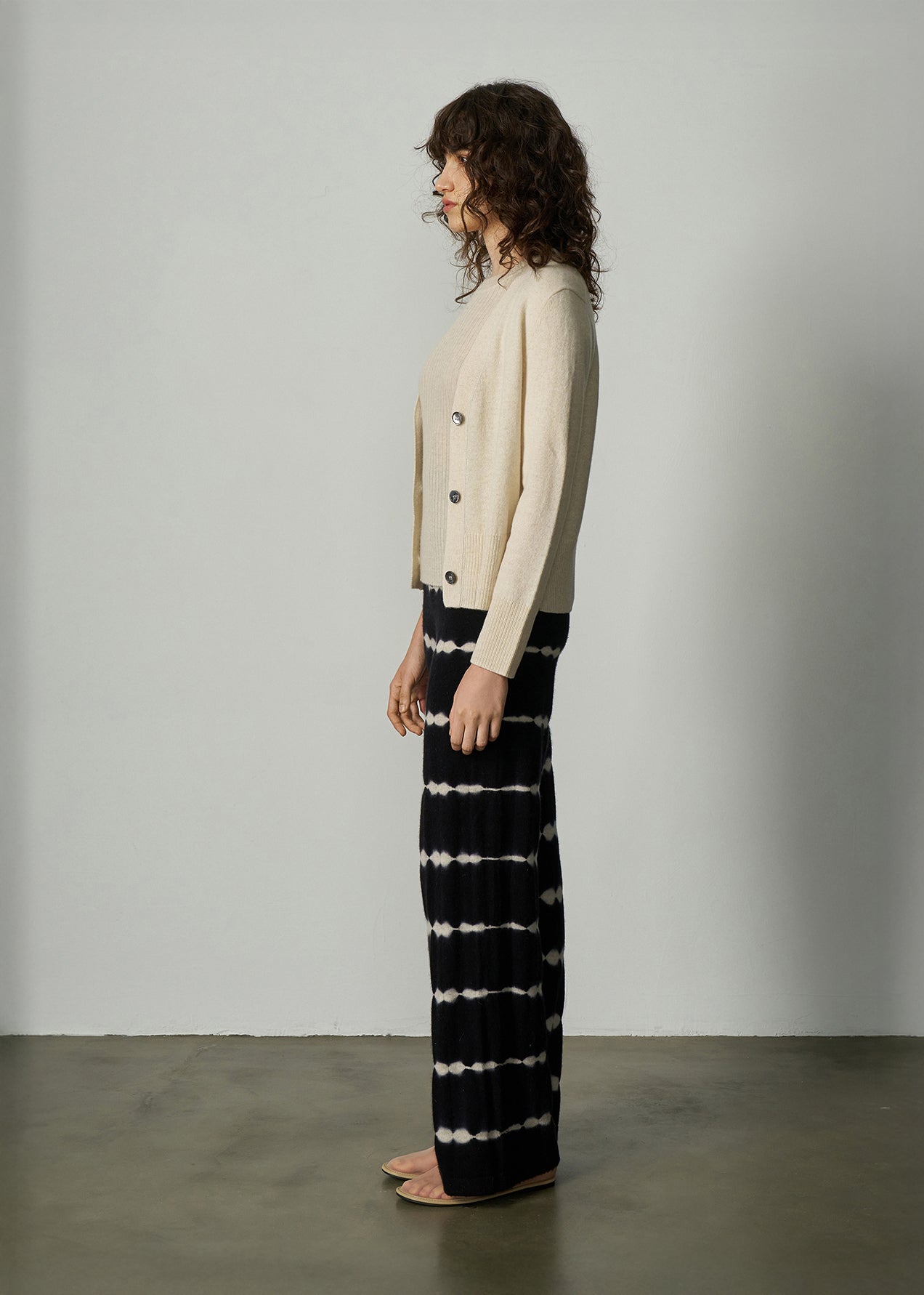 Pantalon de détente en mélange de cachemire N.12 ALEGER - SHELL