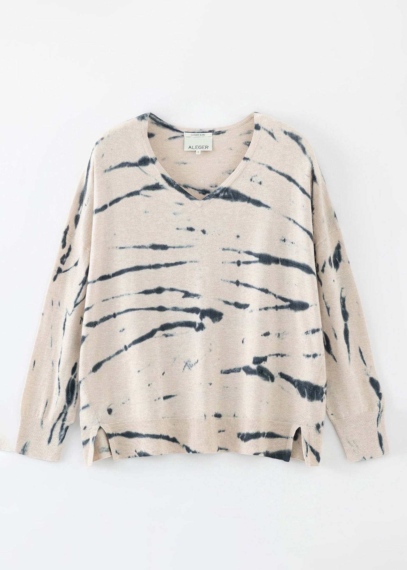 Cashmere Clothing Pull Tie And Dye CLASSIC DYE V-NECK