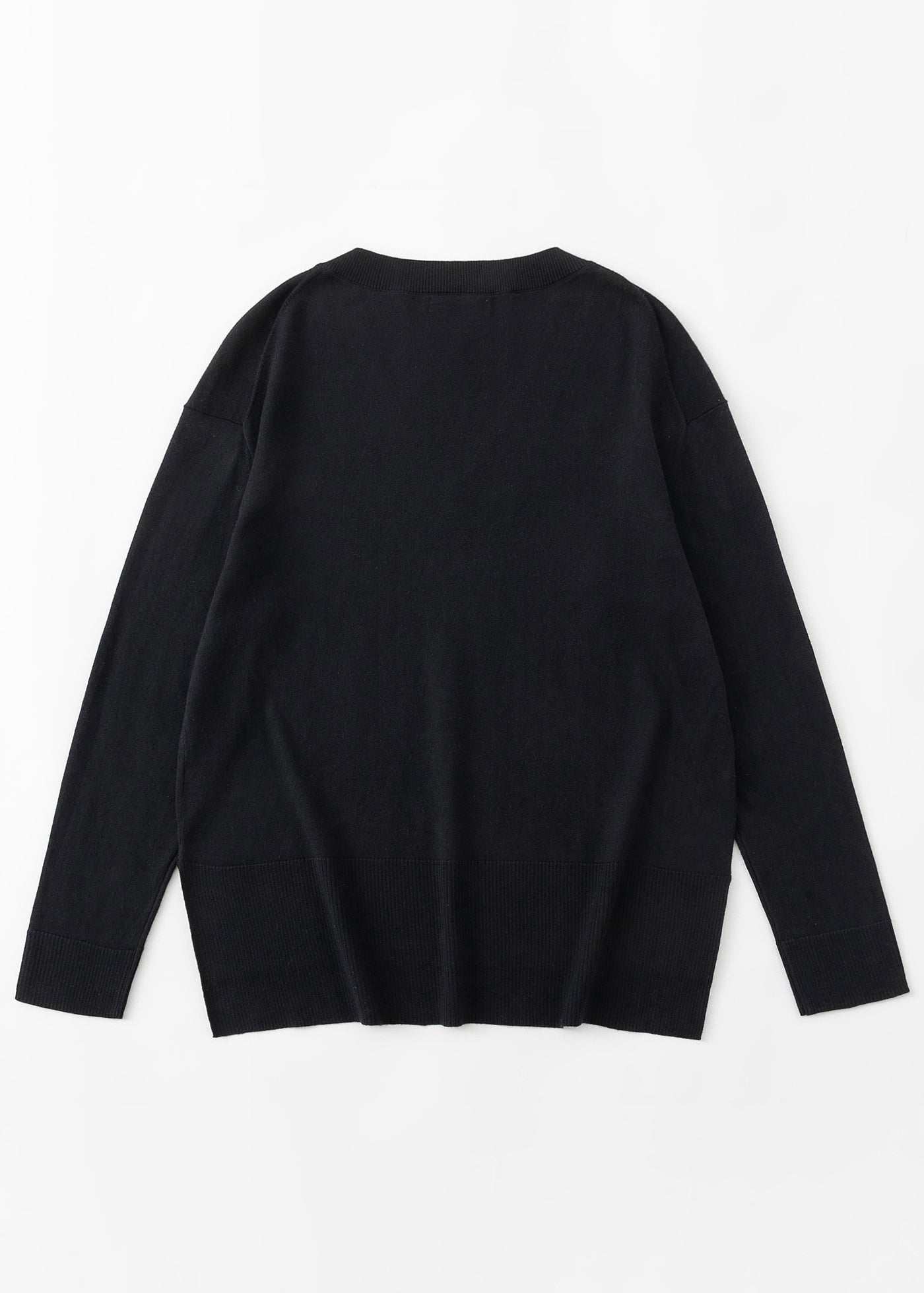 N.21 PIMA COTTON LONG LINE V-NECK