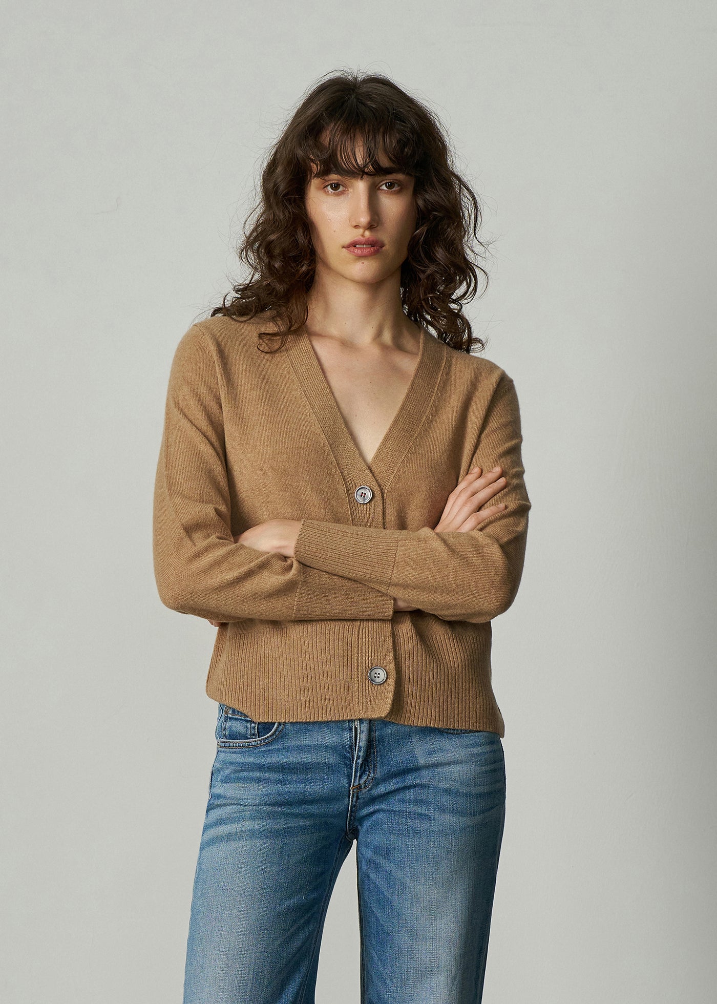 N.09 CASHMERE SEAM DETAIL CARDI