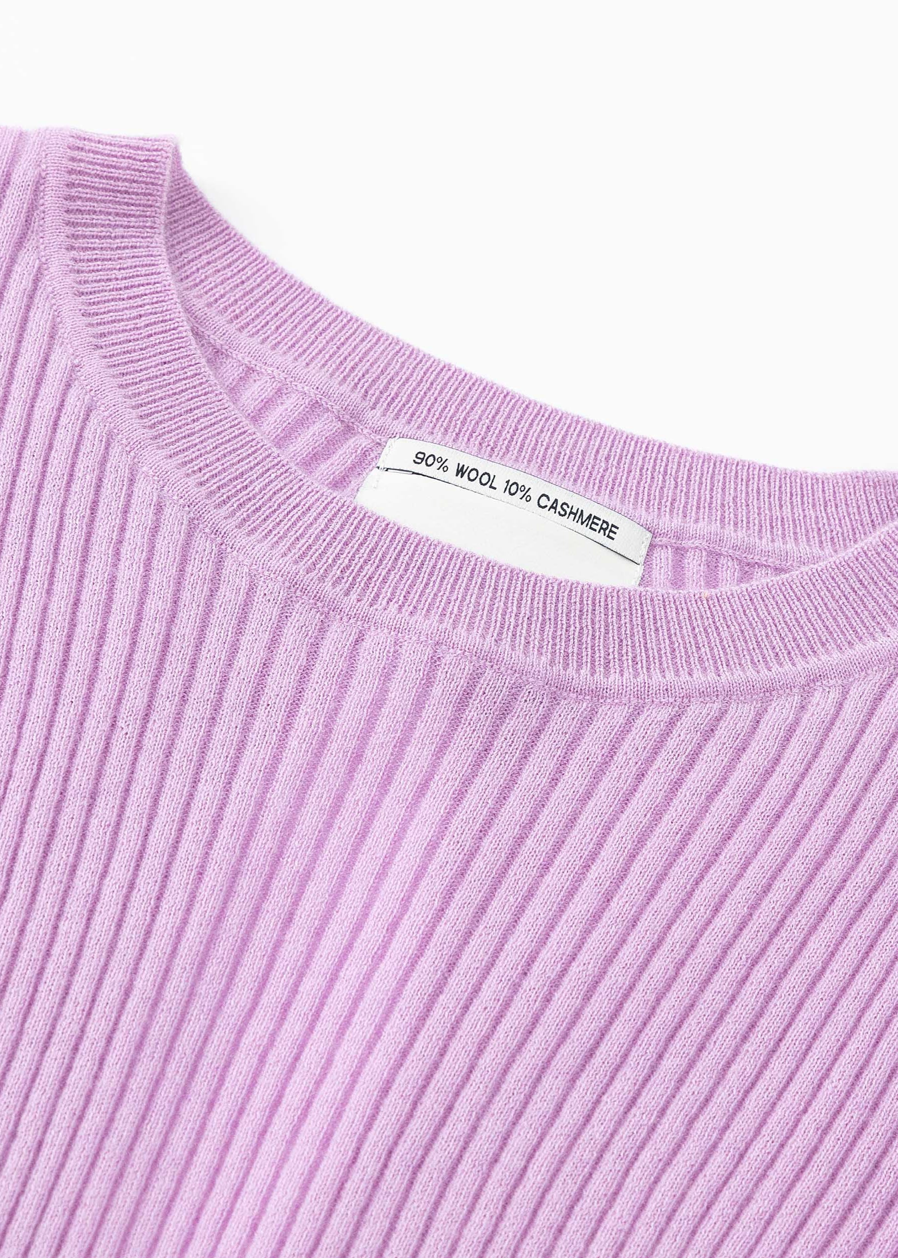 N.78 KEYHOLE DETAIL RIB CREW - Only XS Left