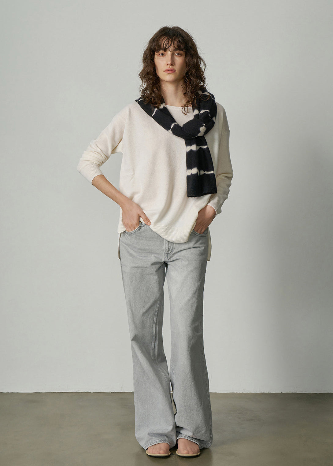 N.184 LONG LINE SLOUCH CREW