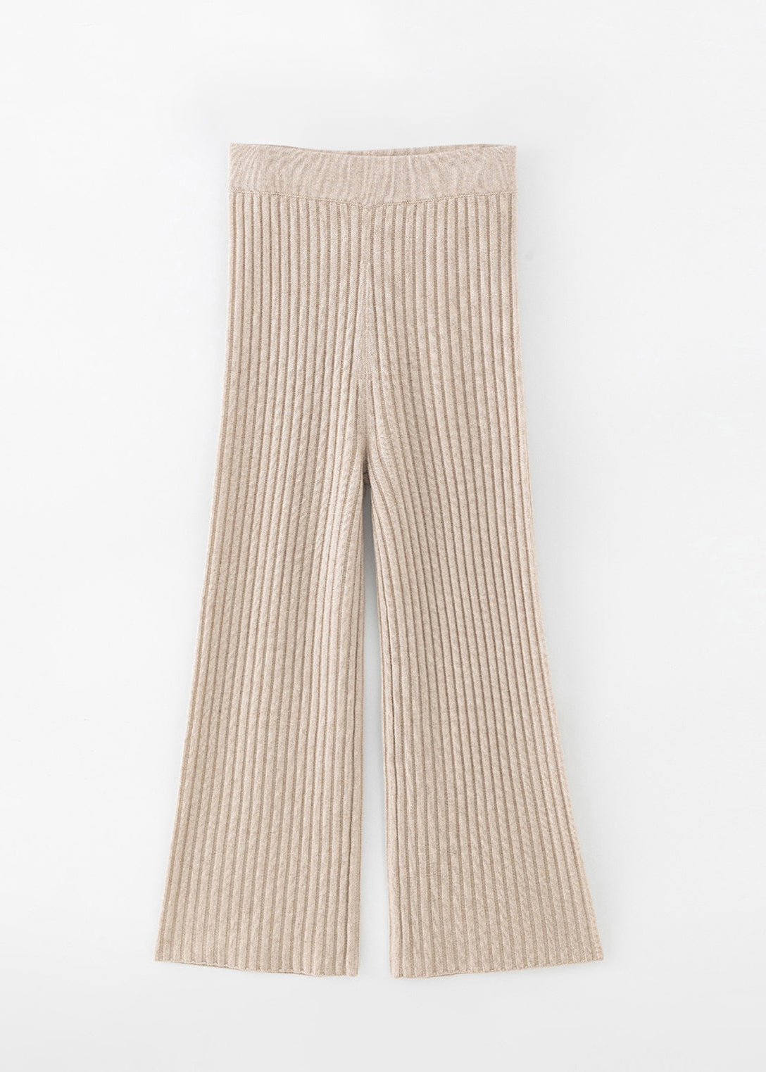 N.103 RIBBED WIDE LEG PANT
