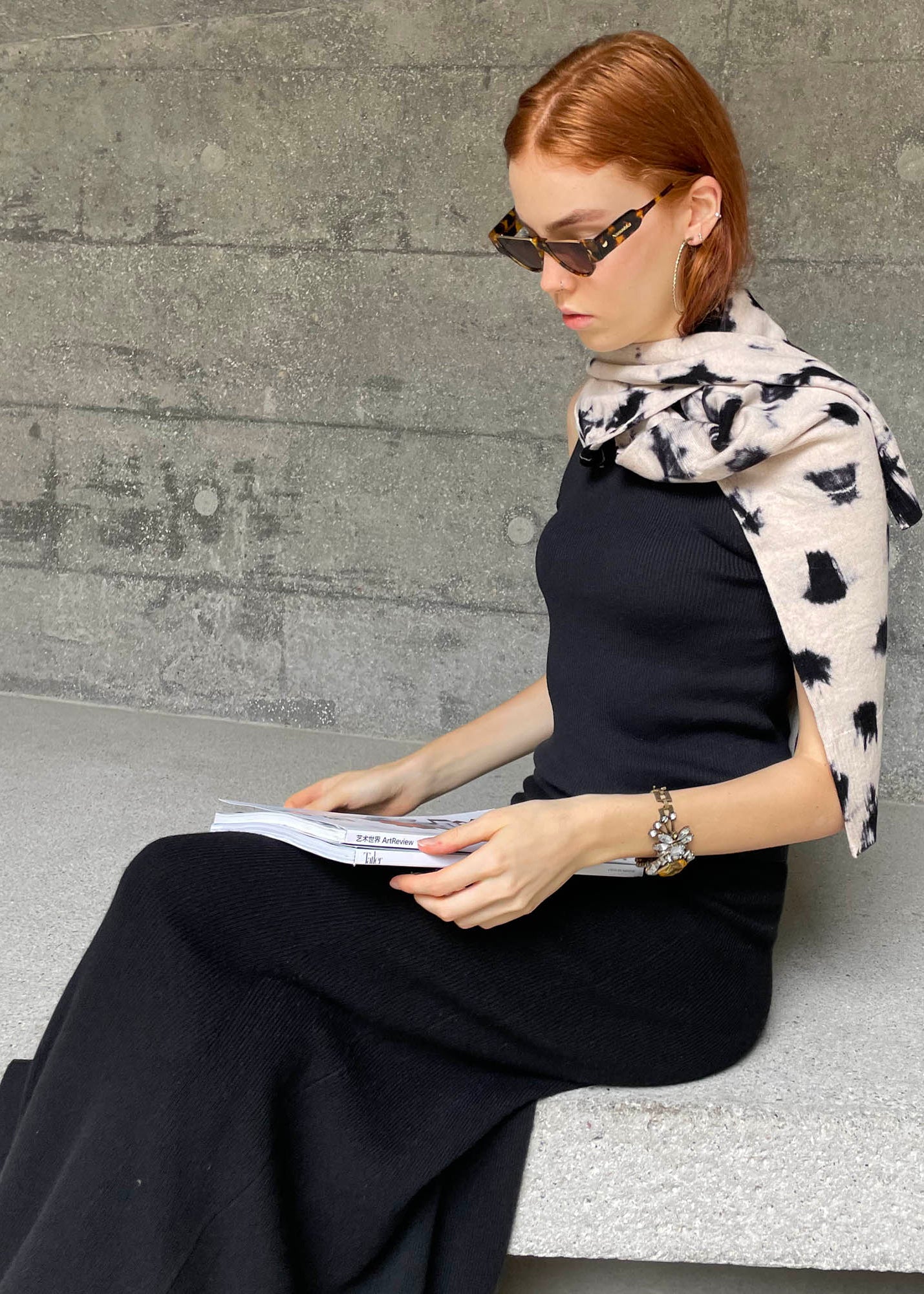 N.28 RIBBED SLIP SKIRT - Only L Left