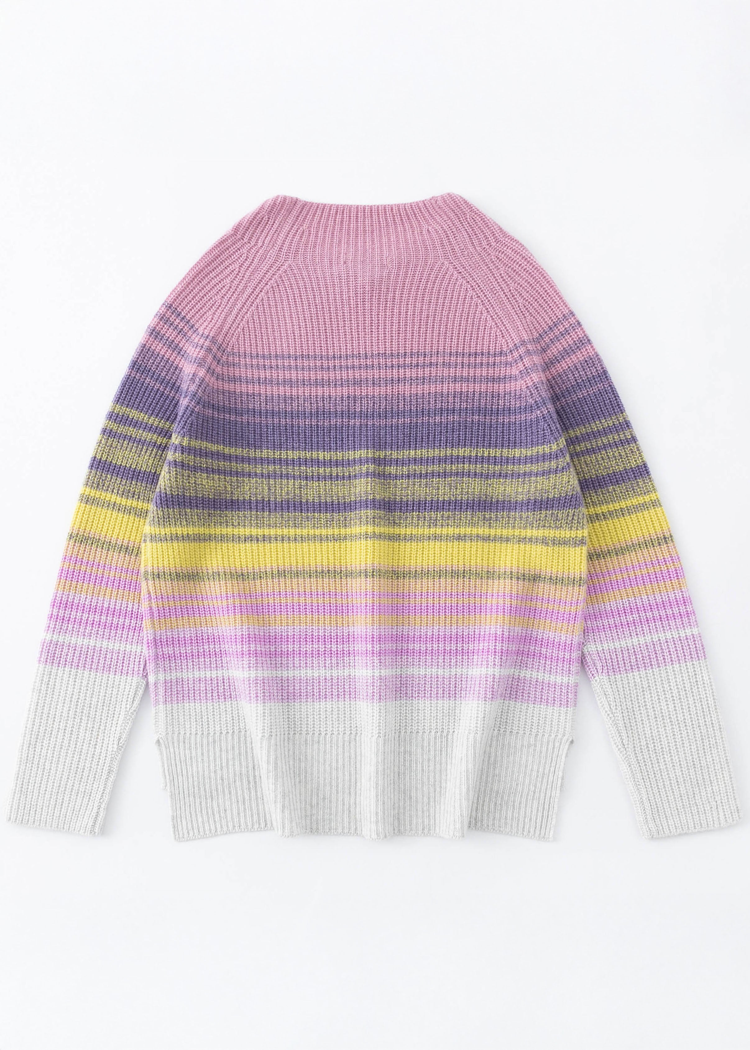 N.102 MÉLANGE DE CACHEMIRE OMBRE COL FUMÉE - LILAC HAZE - Seulement XS restant