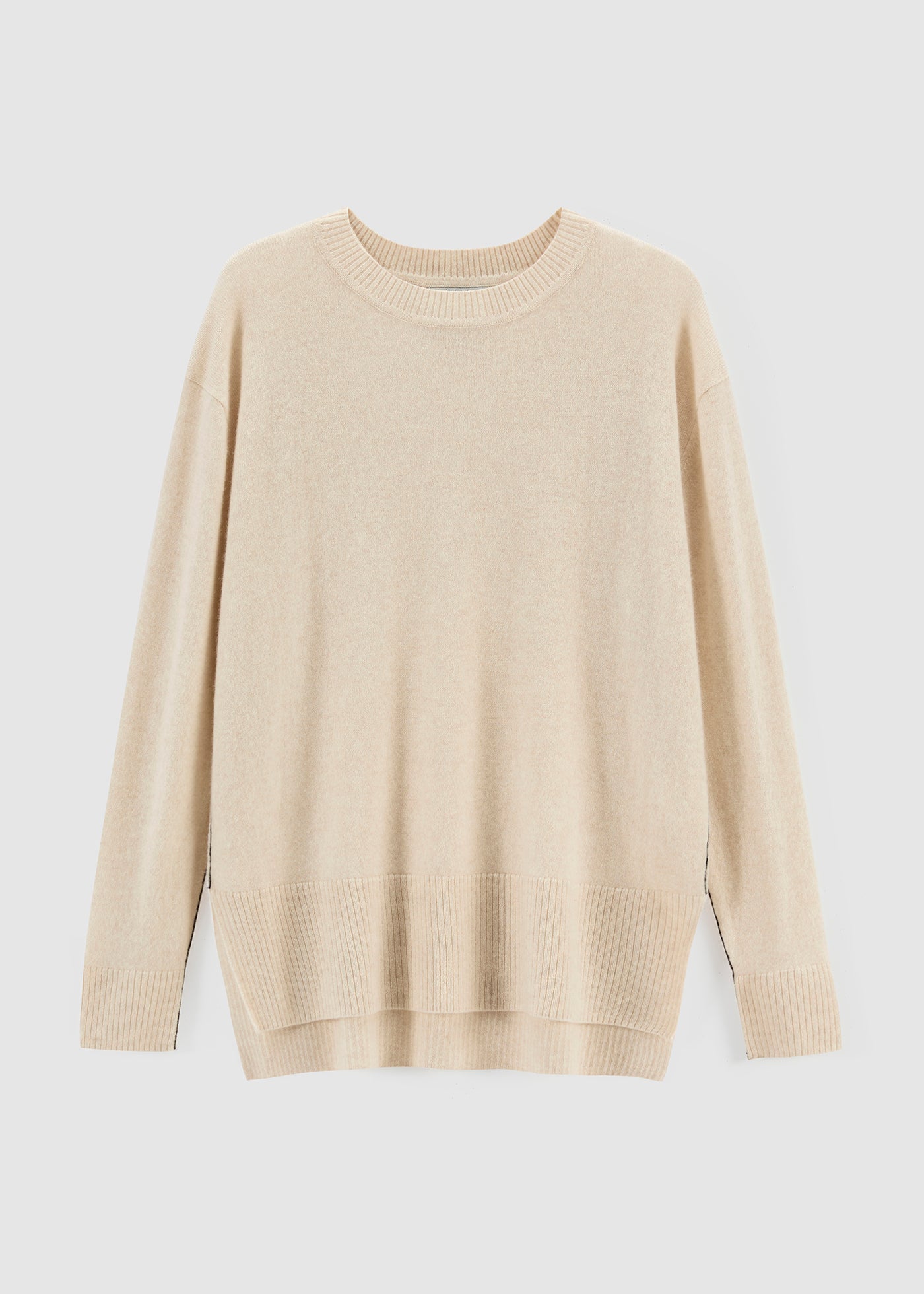 284 CASHMERE LONG LINE CREW PSL