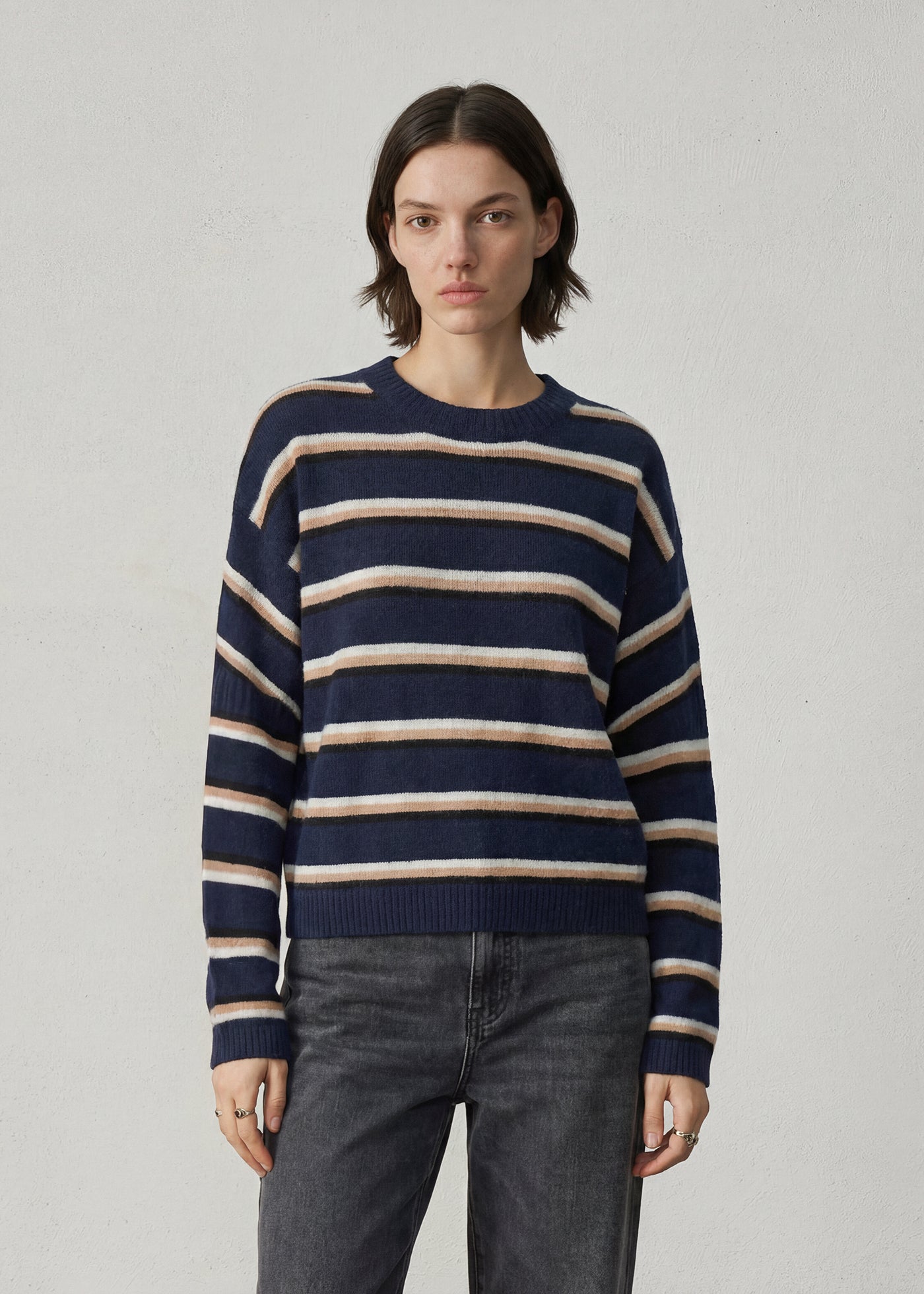 294 ARCADIA LS STRIPE SWEATER NST