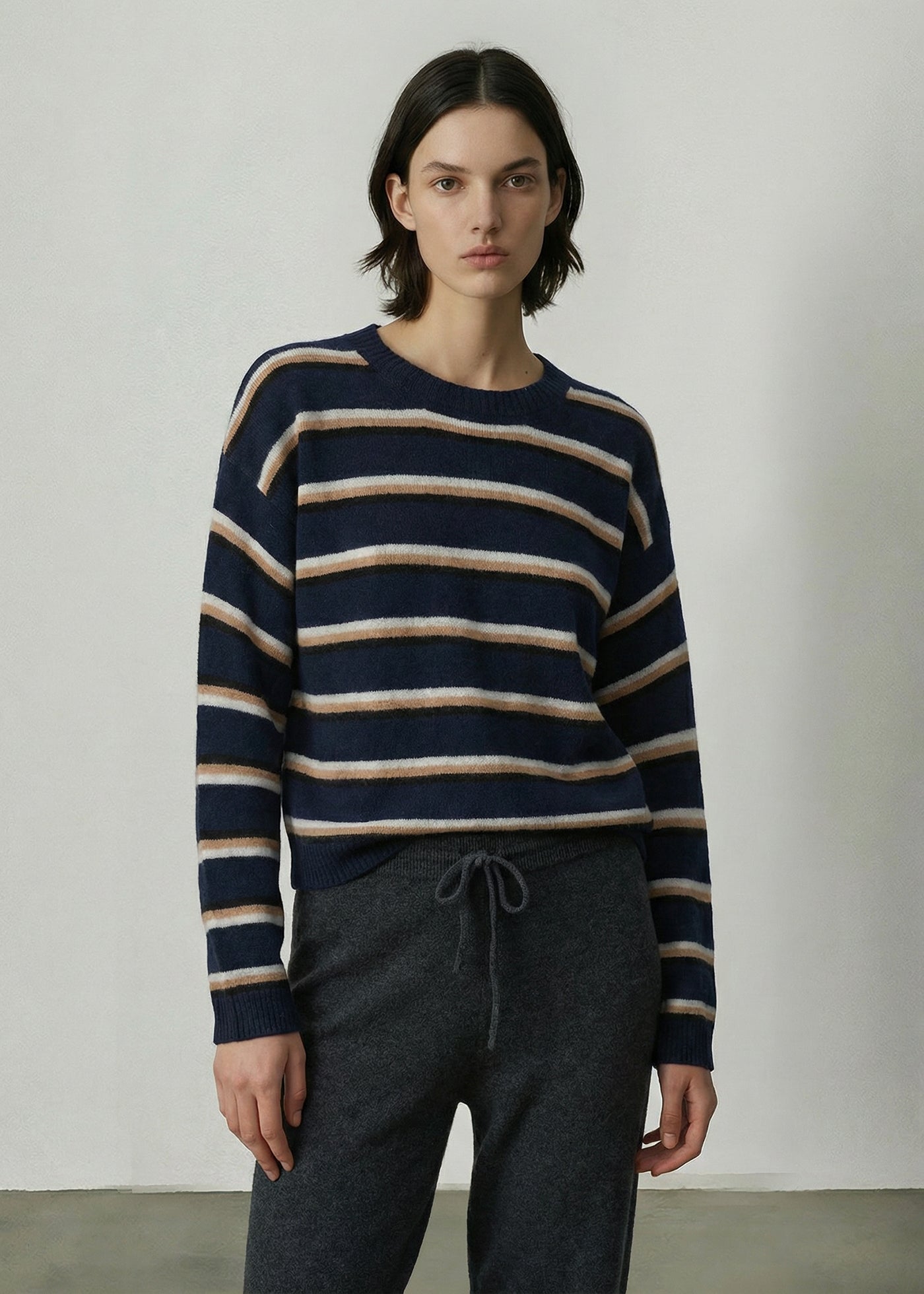 294 ARCADIA LS STRIPE SWEATER NST