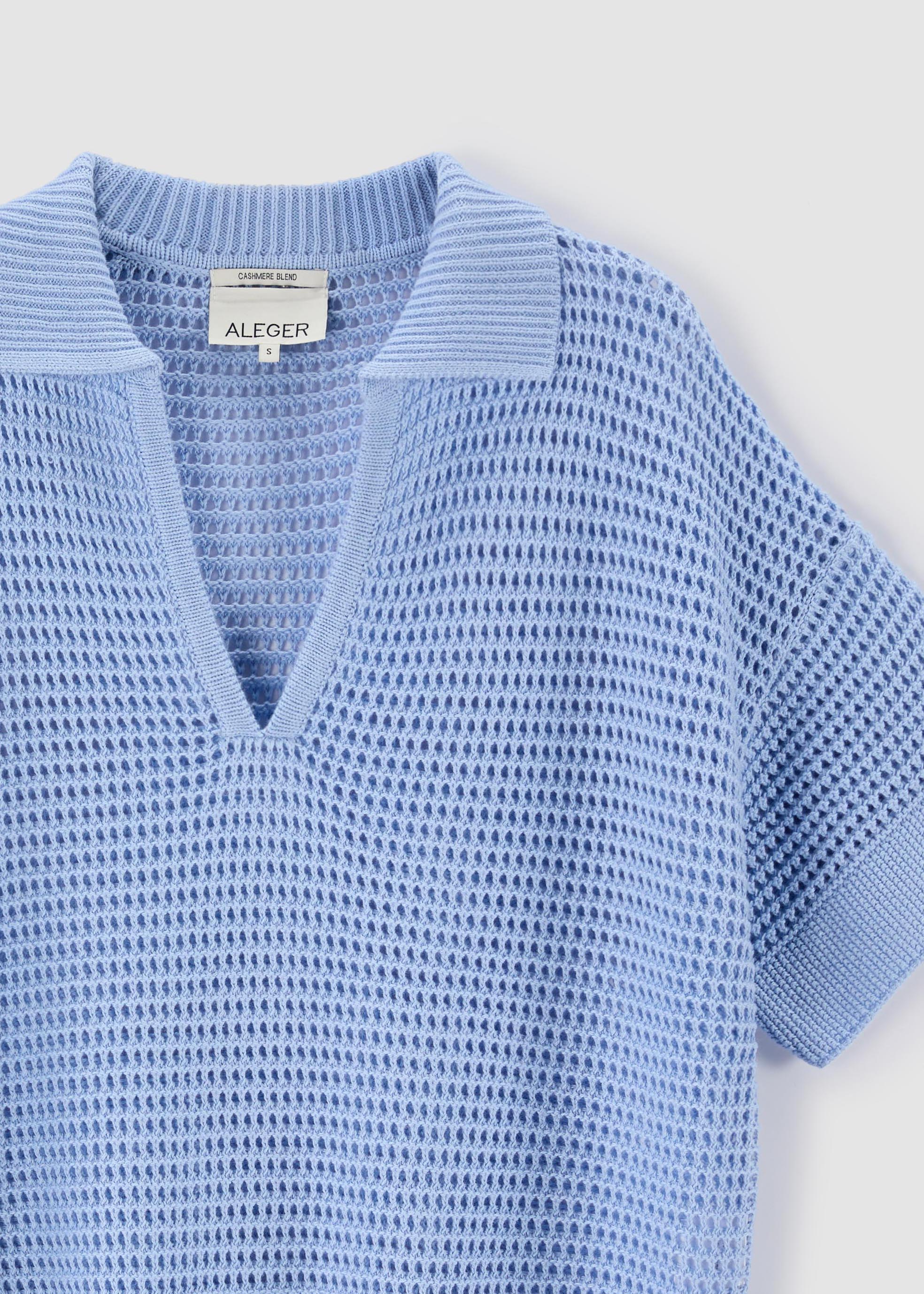 N.2305 OPEN STITCH POLO: SURF