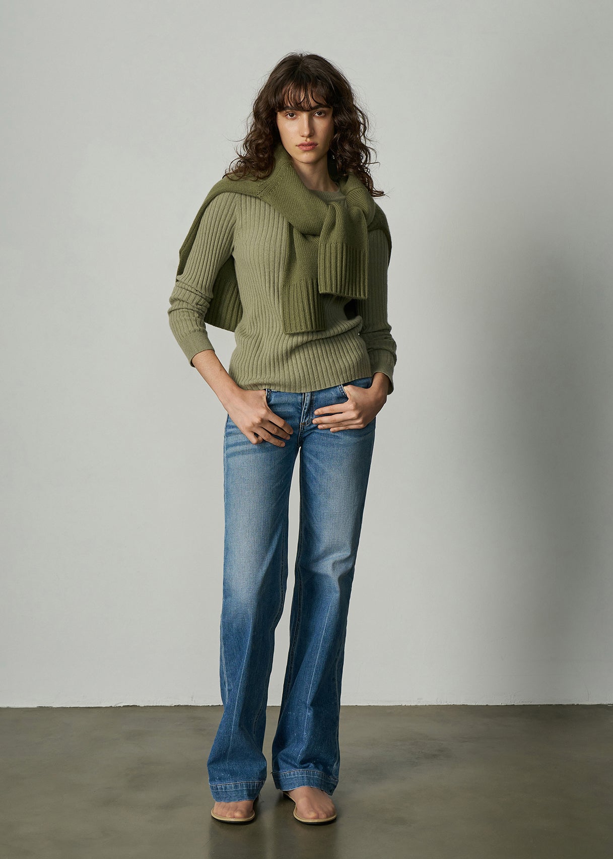 N.289 CASHMERE RIBBED LONG SLEEVE DMS