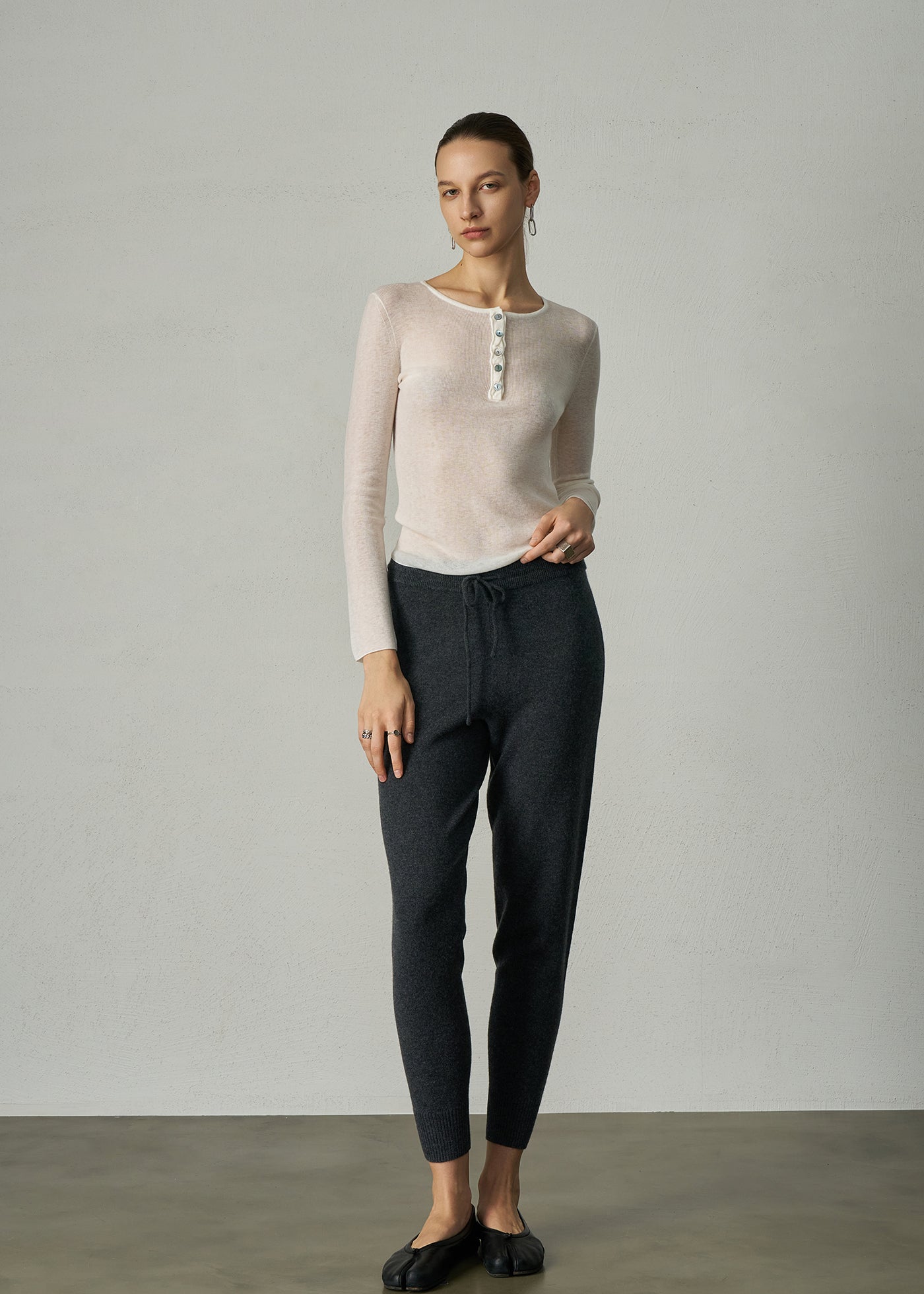 910 SHEERNESS PLACKET TOP IVY