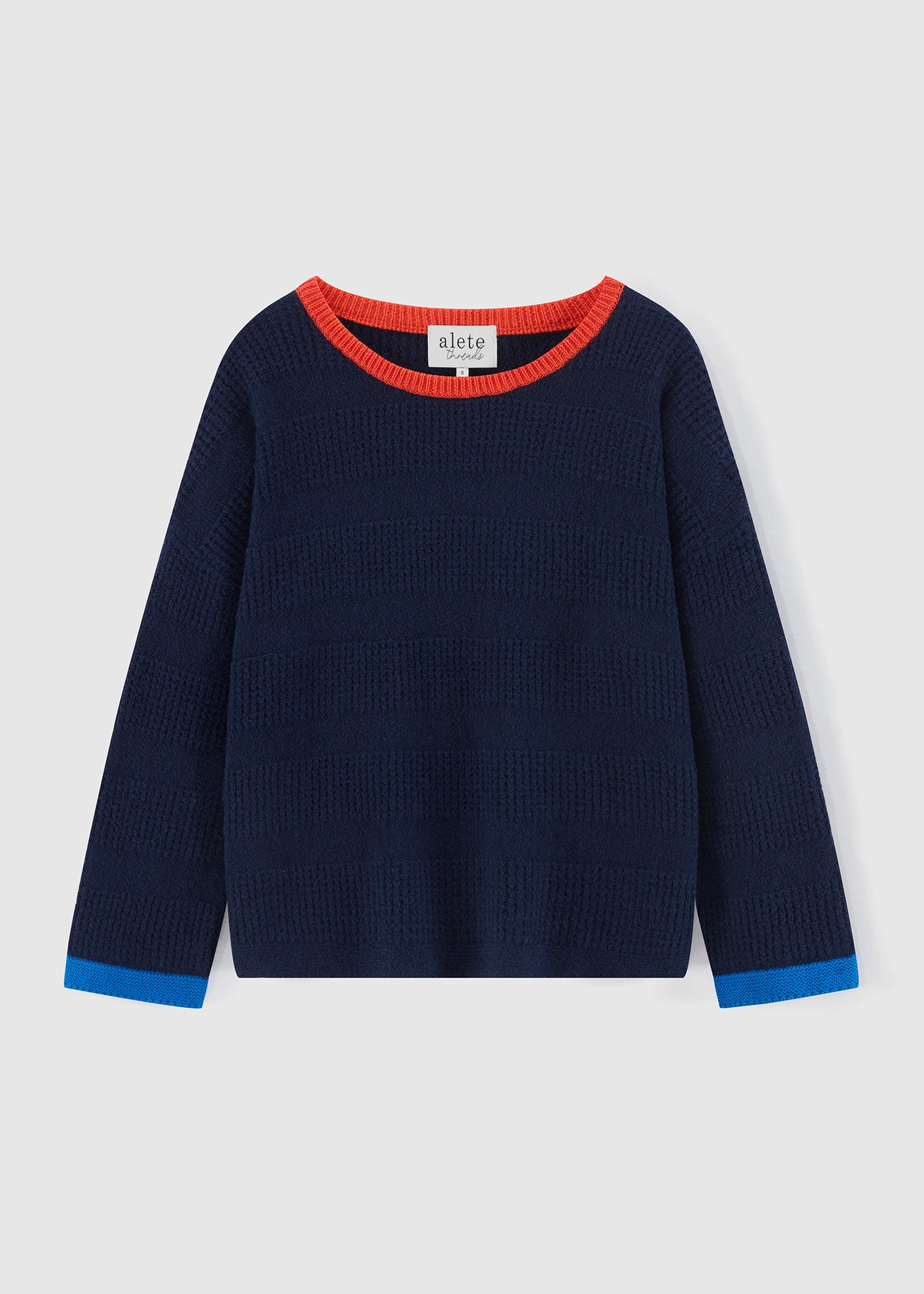 MULTI STITCH PULLOVER NVY