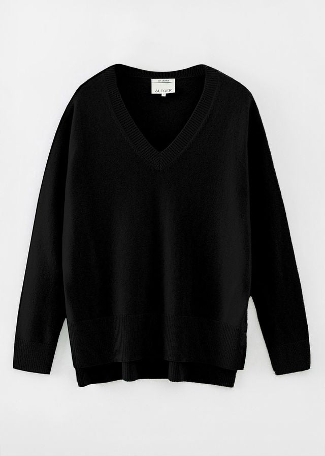 N.21 CASHMERE LONG LINE V NECK