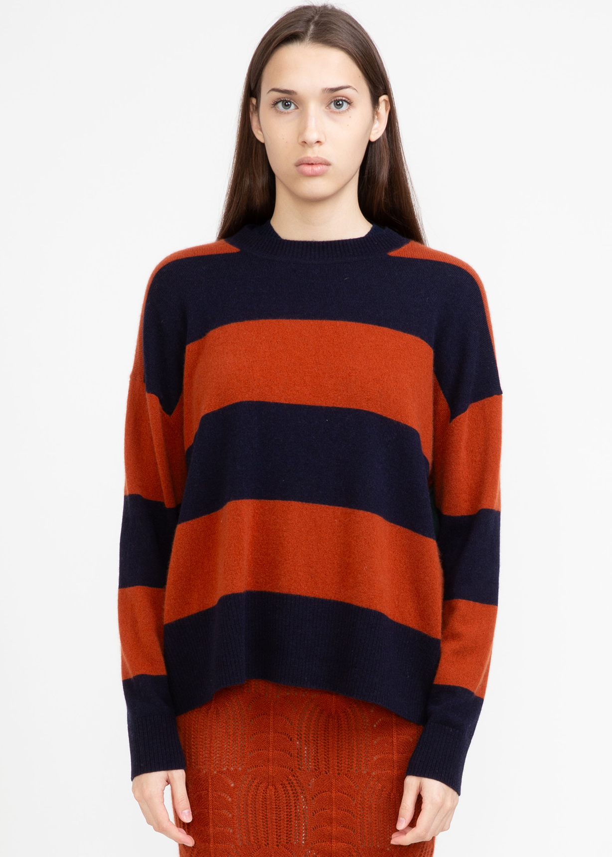 N.80 CONTRAST STRIPE CREW - Only XS,M Left