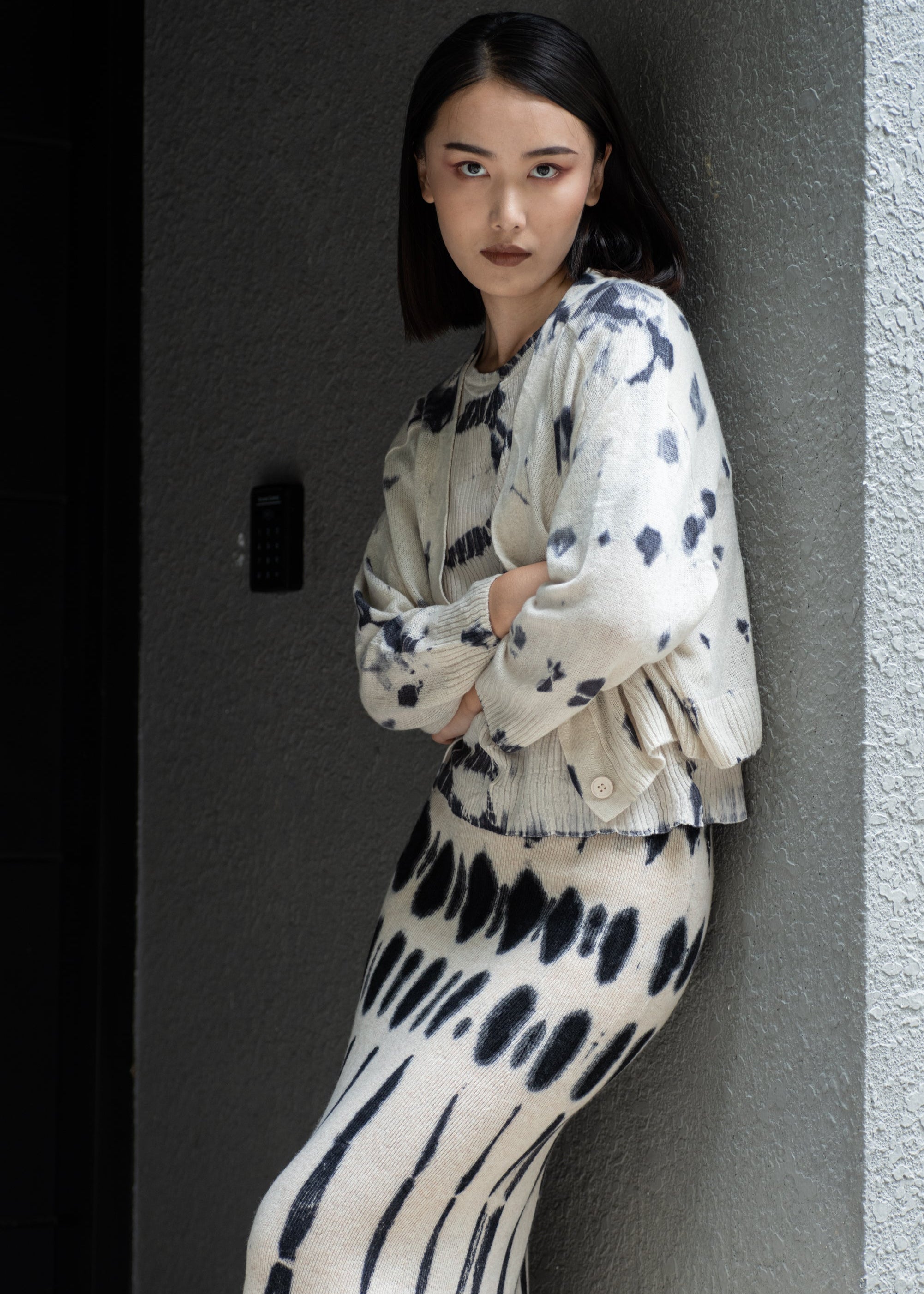 N.28D MINI RIBBED DYE SKIRT