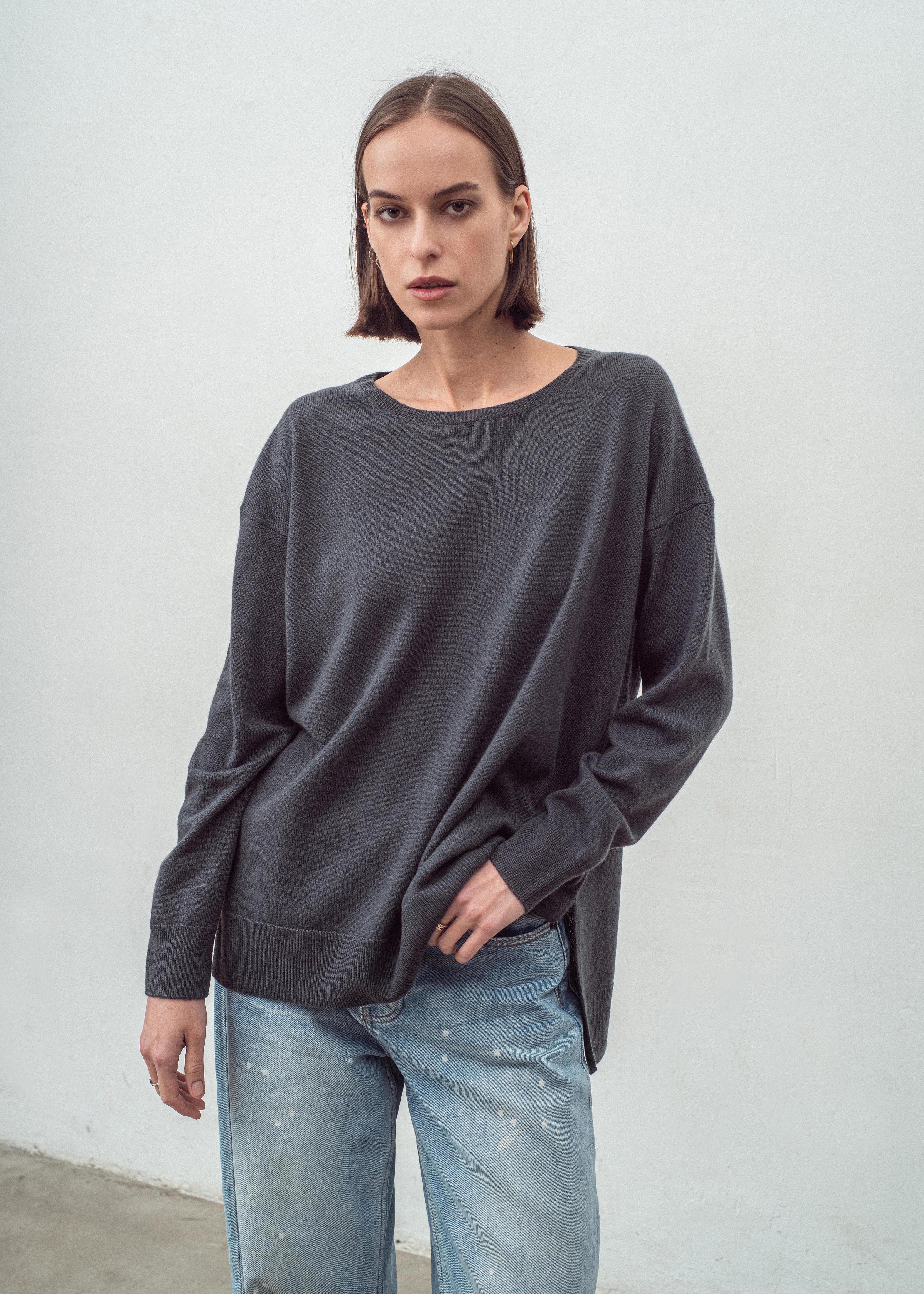 N.184 LONG LINE SLOUCH CREW