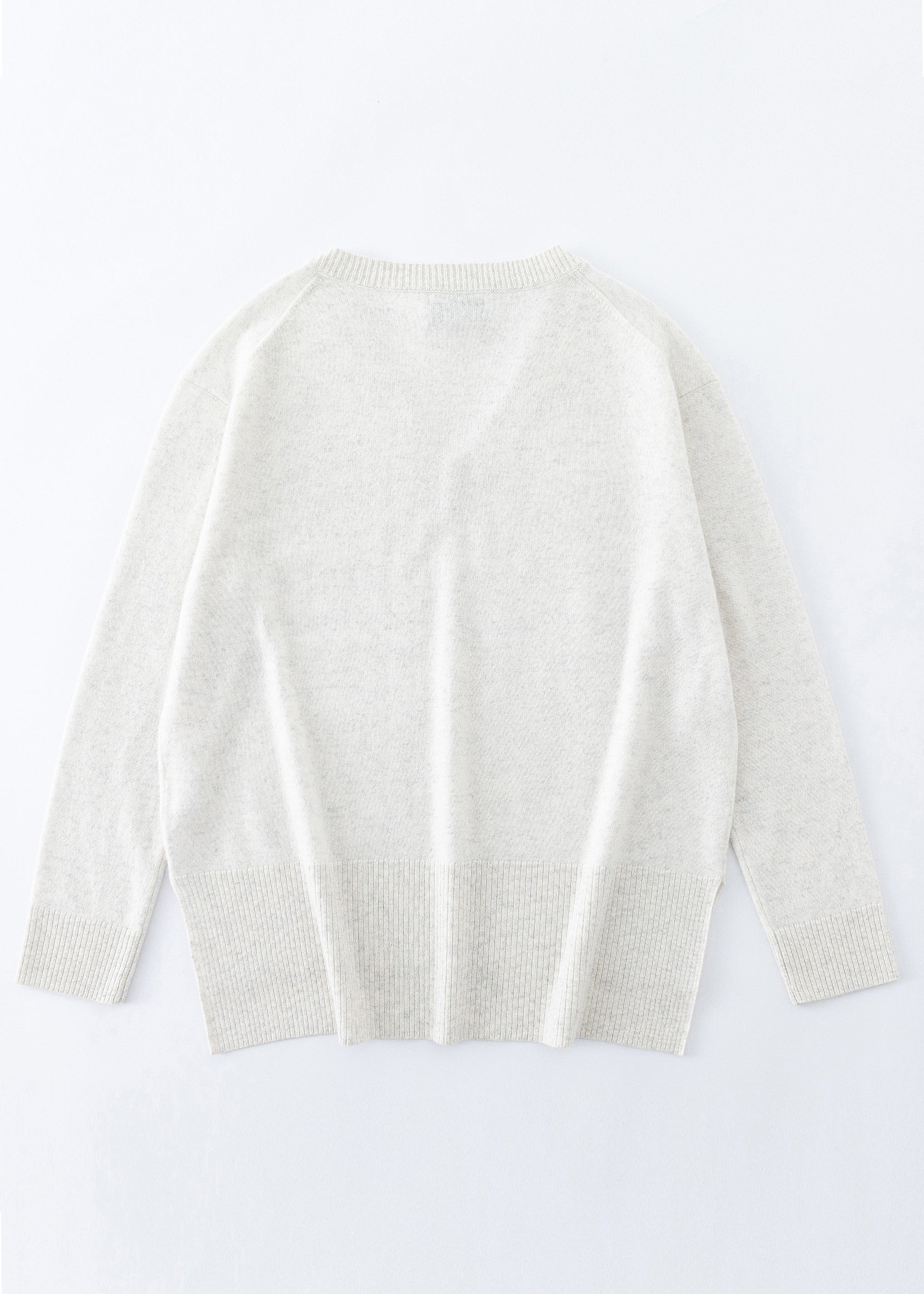 N.21 CASHMERE LONG LINE V NECK