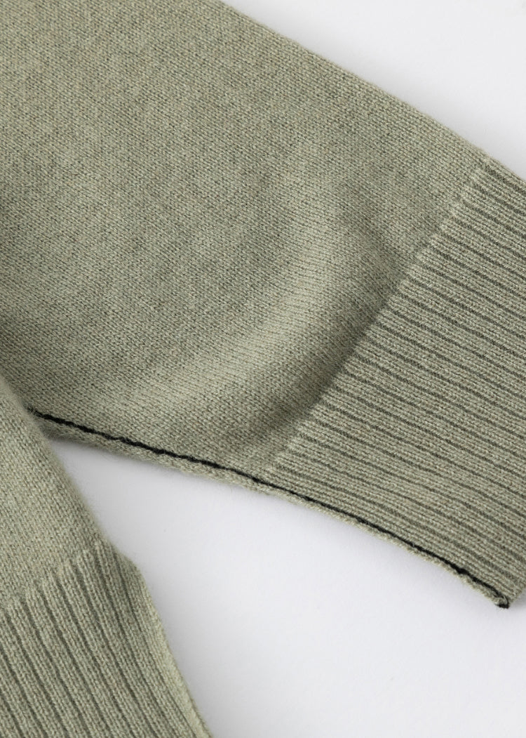 N.284 CASHMERE OVERSIZED LONG LINE CREW
