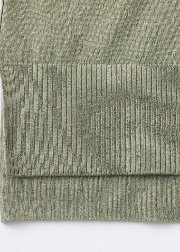 N.284 CASHMERE OVERSIZED LONG LINE CREW