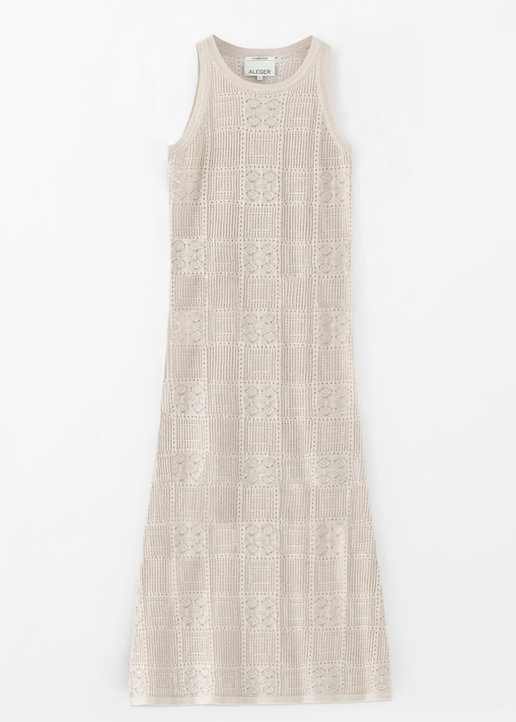 N.288 蕾丝图案连衣裙-金色星星