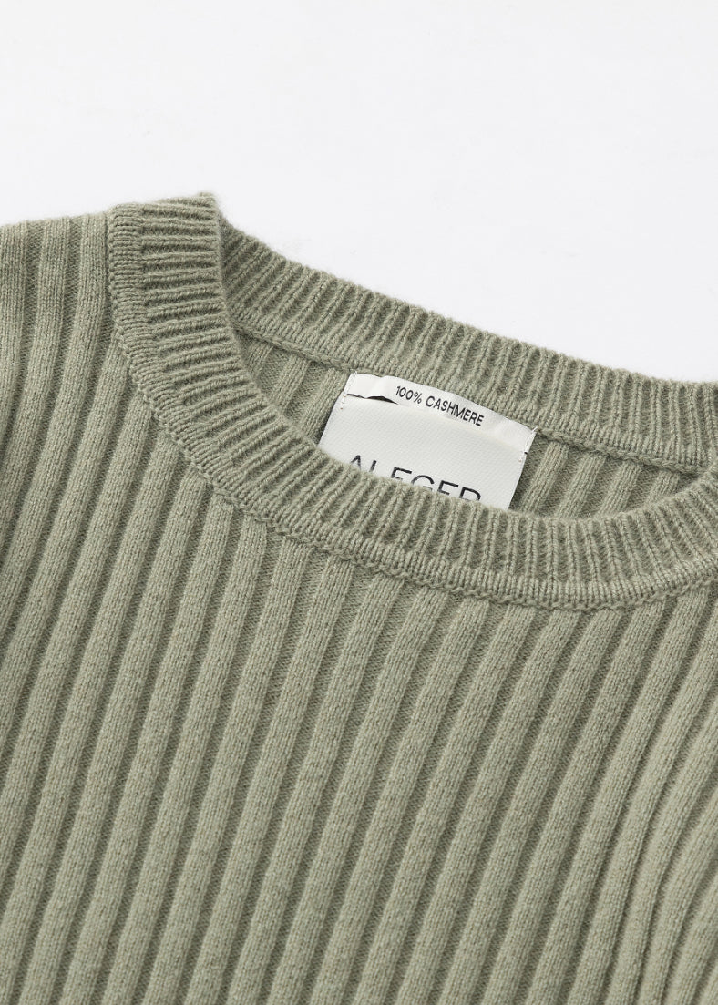 N.289 CASHMERE RIBBED LONG SLEEVE