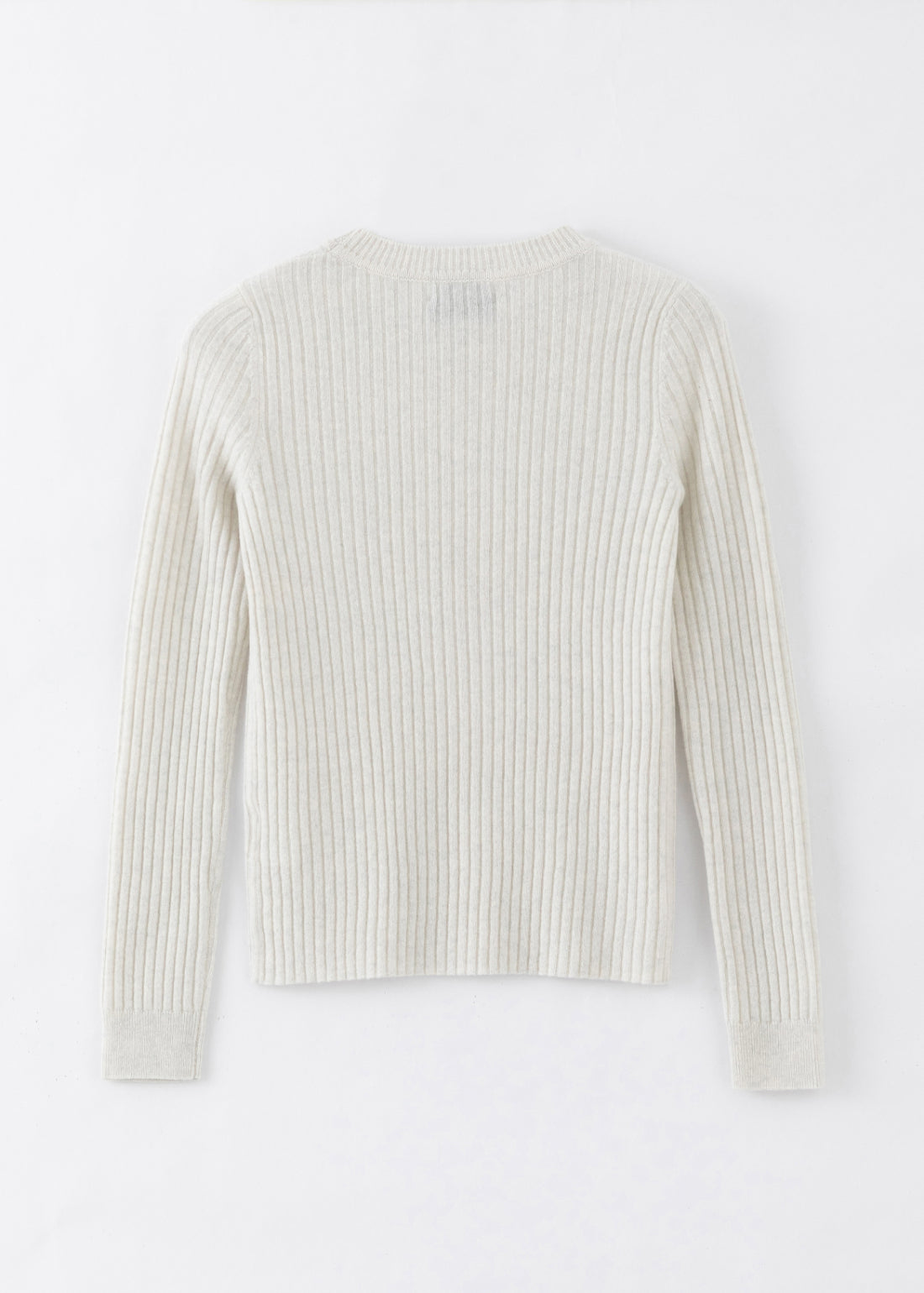 N.289 CASHMERE RIBBED LONG SLEEVE