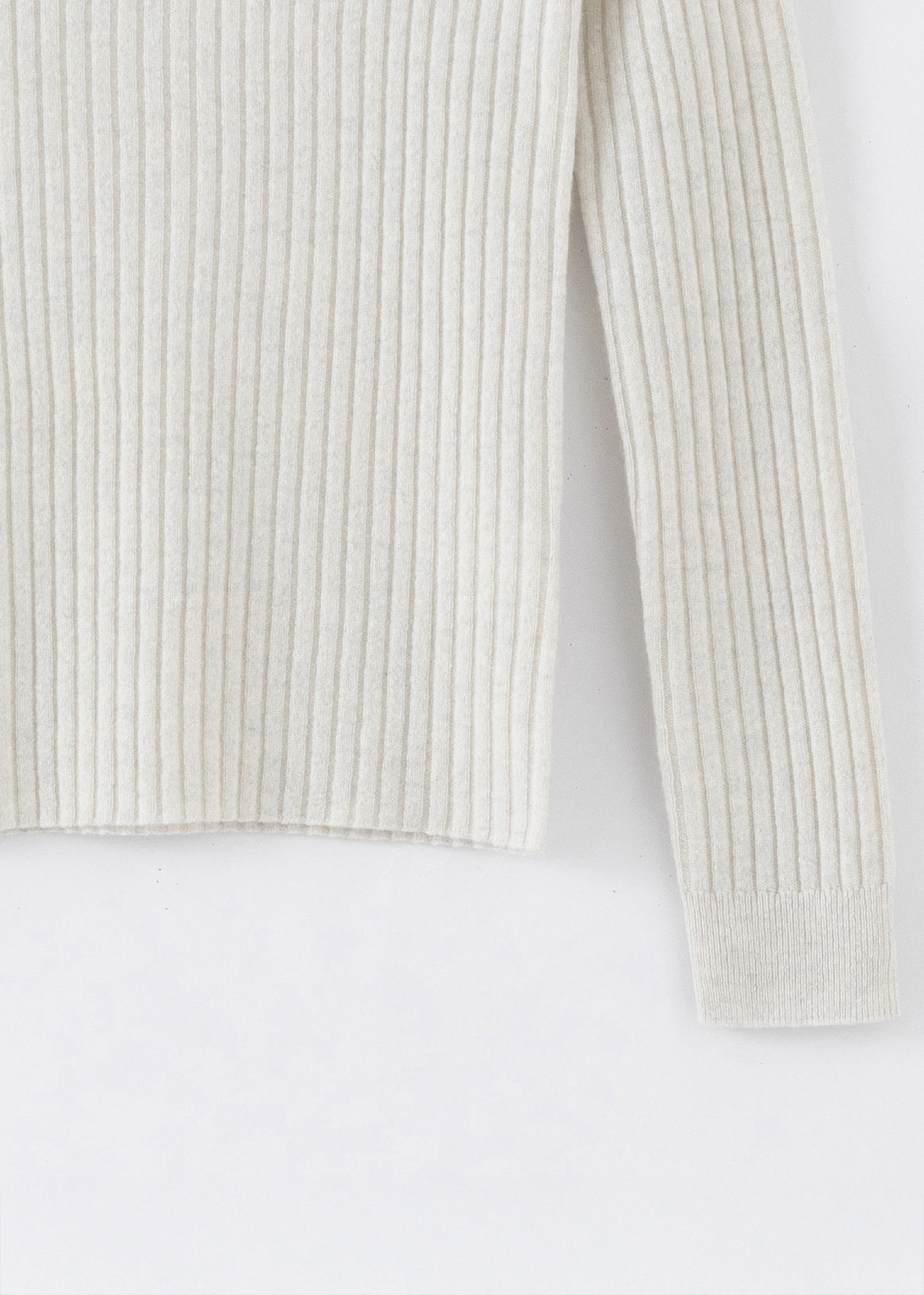N.289 PURE CASHMERE RIBBED LS T TERRY2
