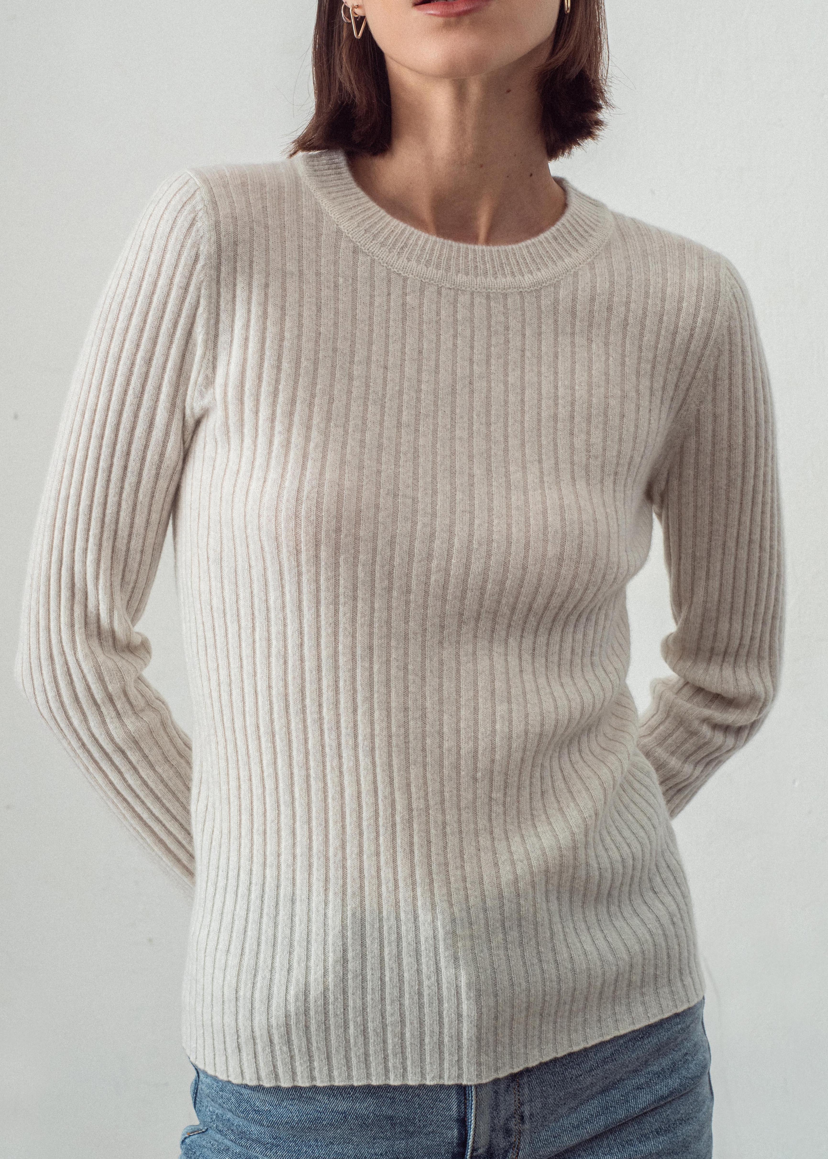 N.289 PURE CASHMERE RIBBED LS T TERRY2