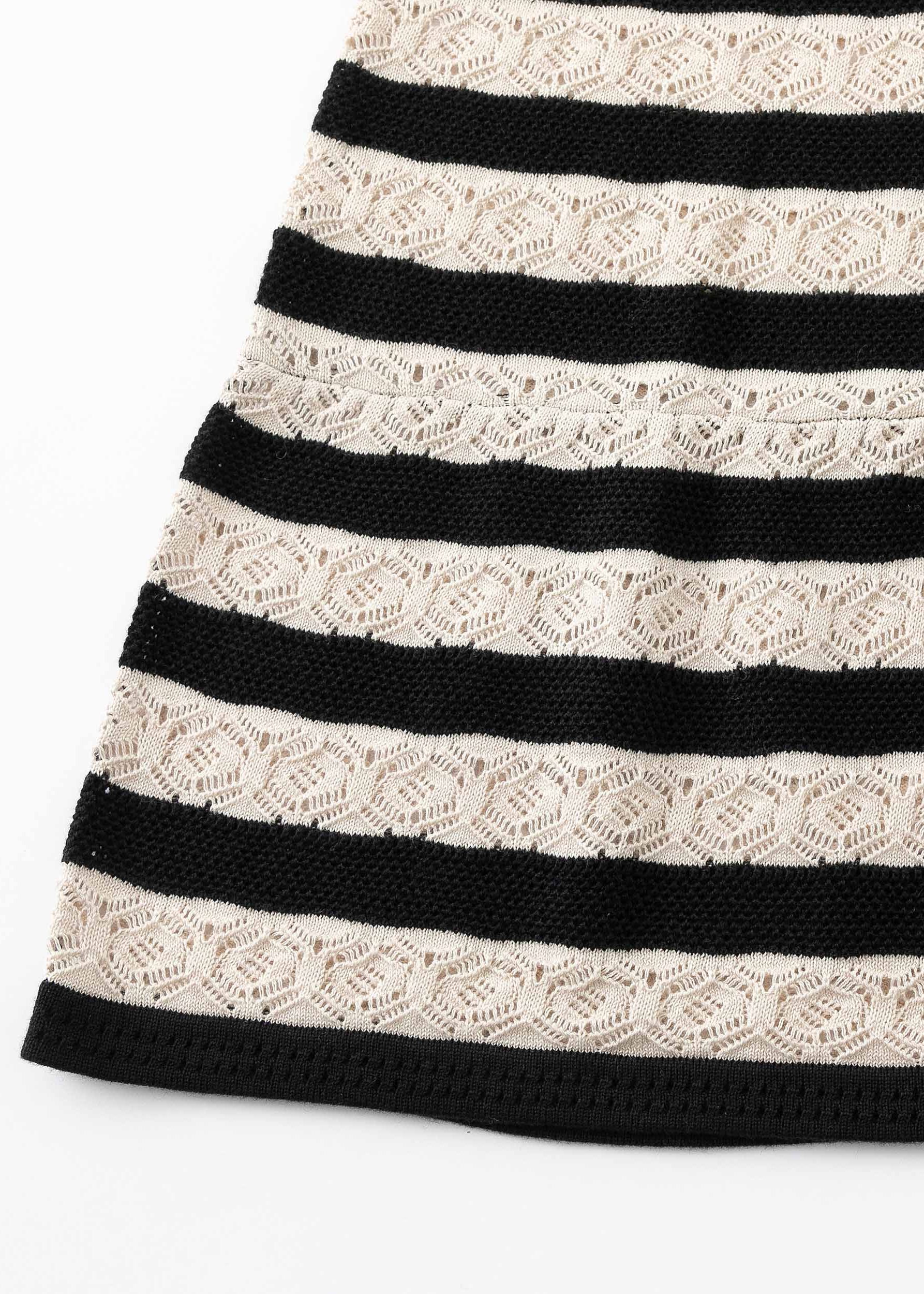 N.2297 TIERED STRIPE SKIRT