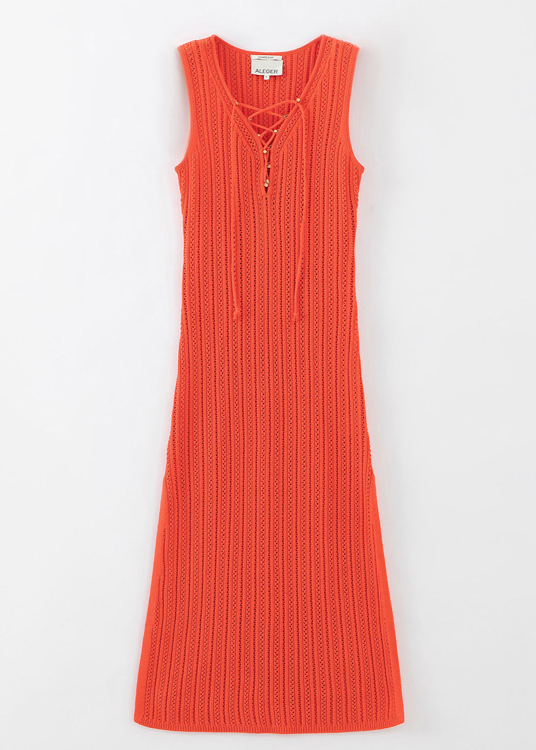 N.298 LACE RIBBED CAMI DRESS