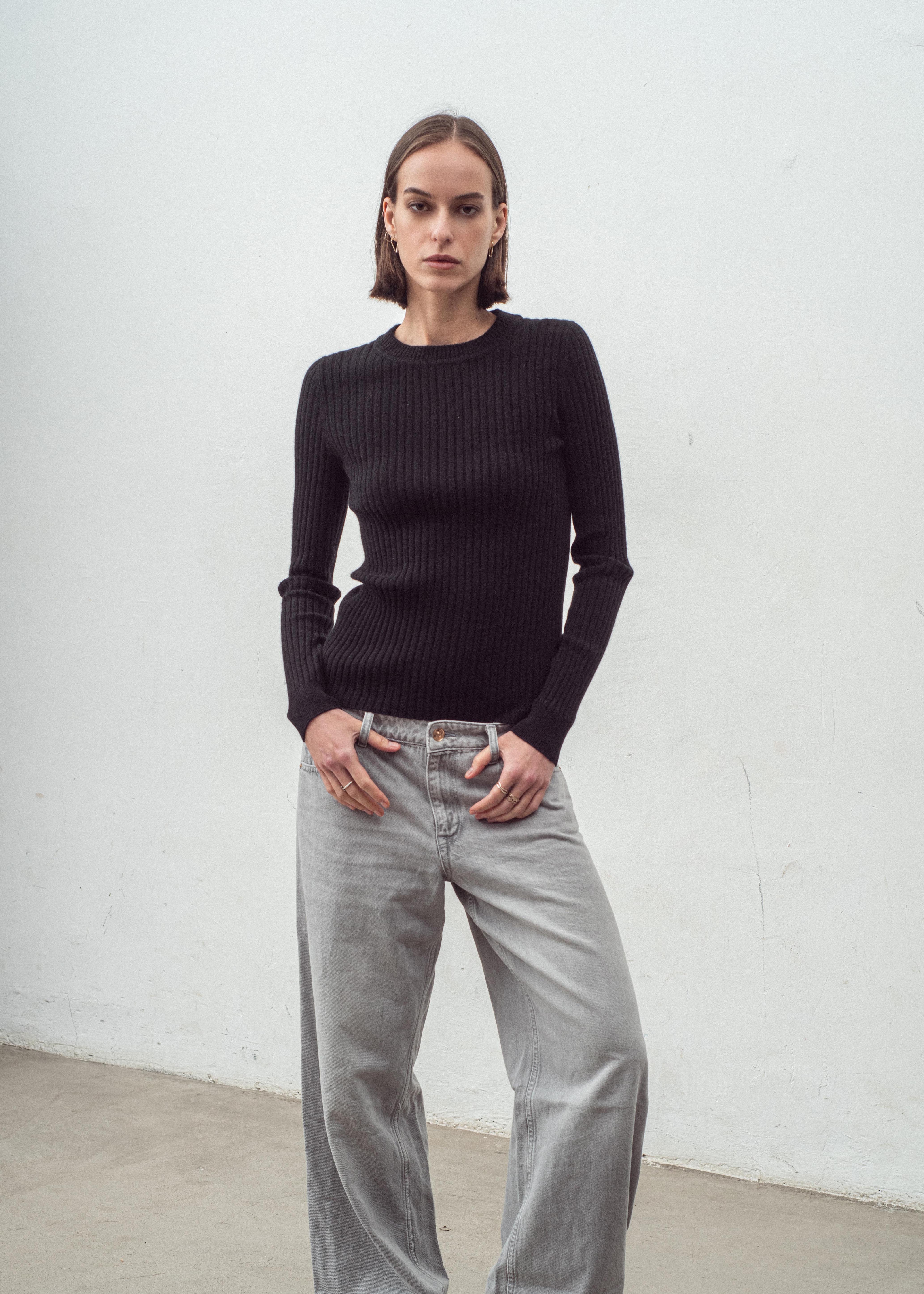 N.31 NEW SKINNY RIB CREW
