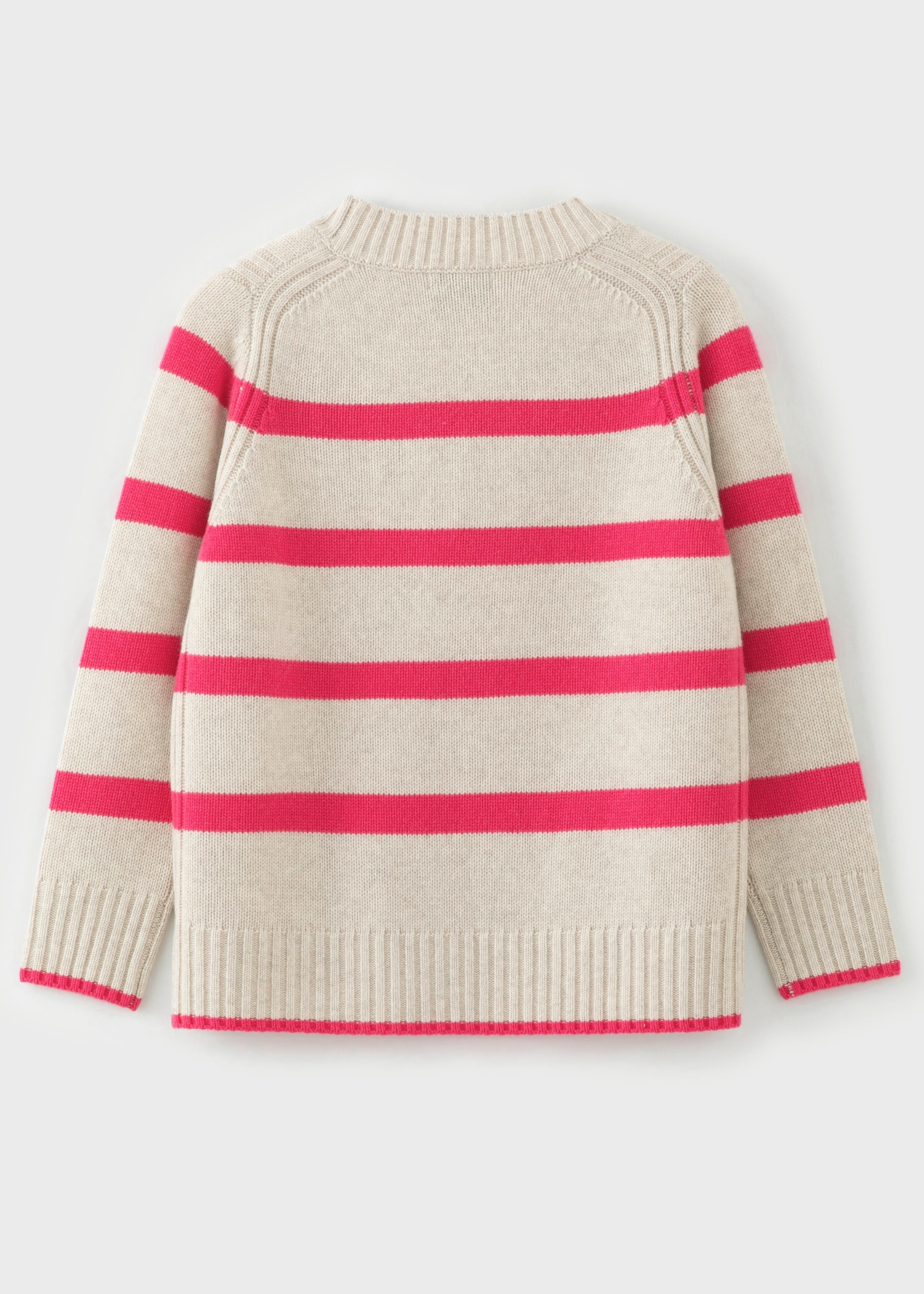 N.327 MULTI STRIPE V NECK