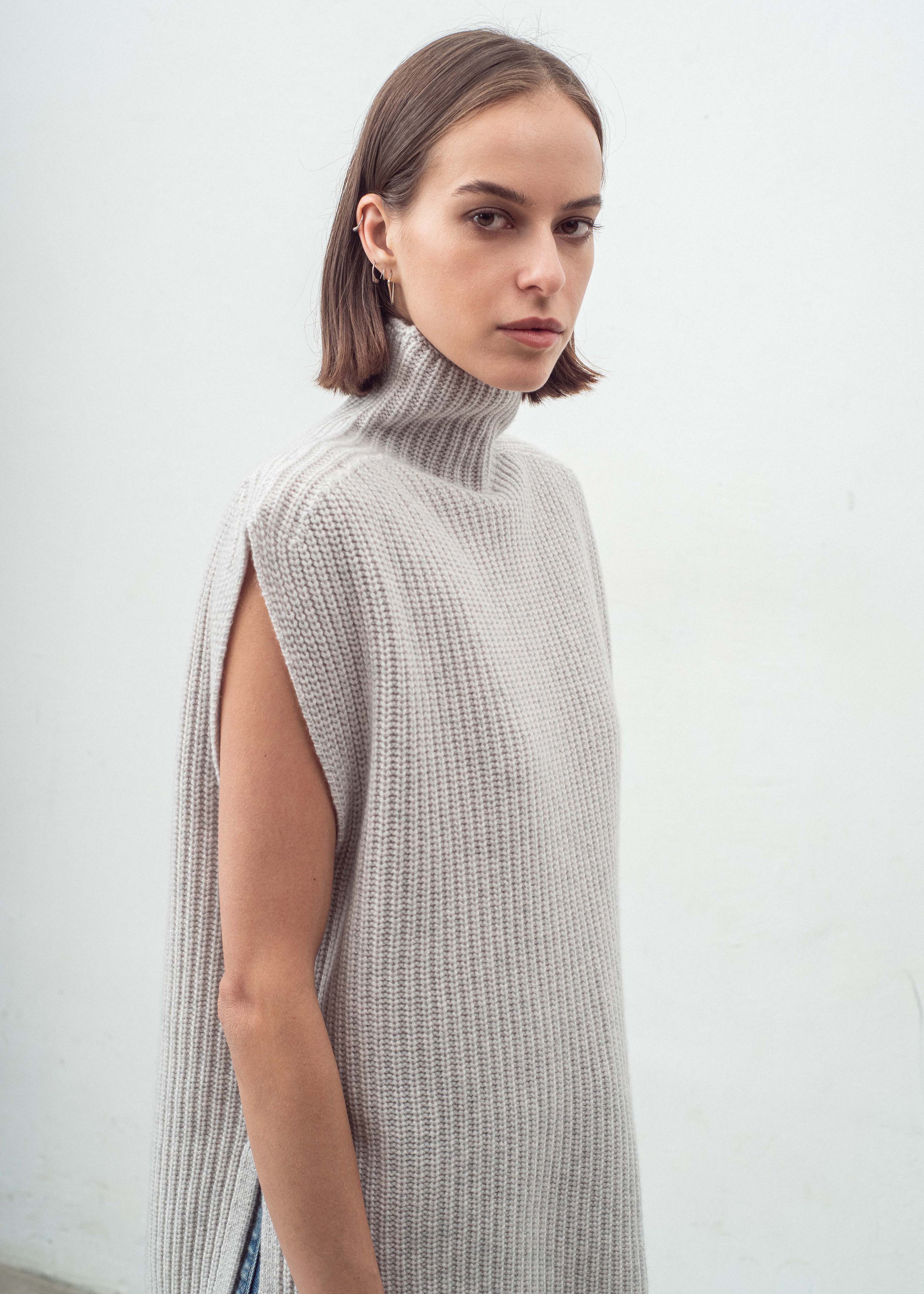 N.329 CHUNKY RIBBED POLO