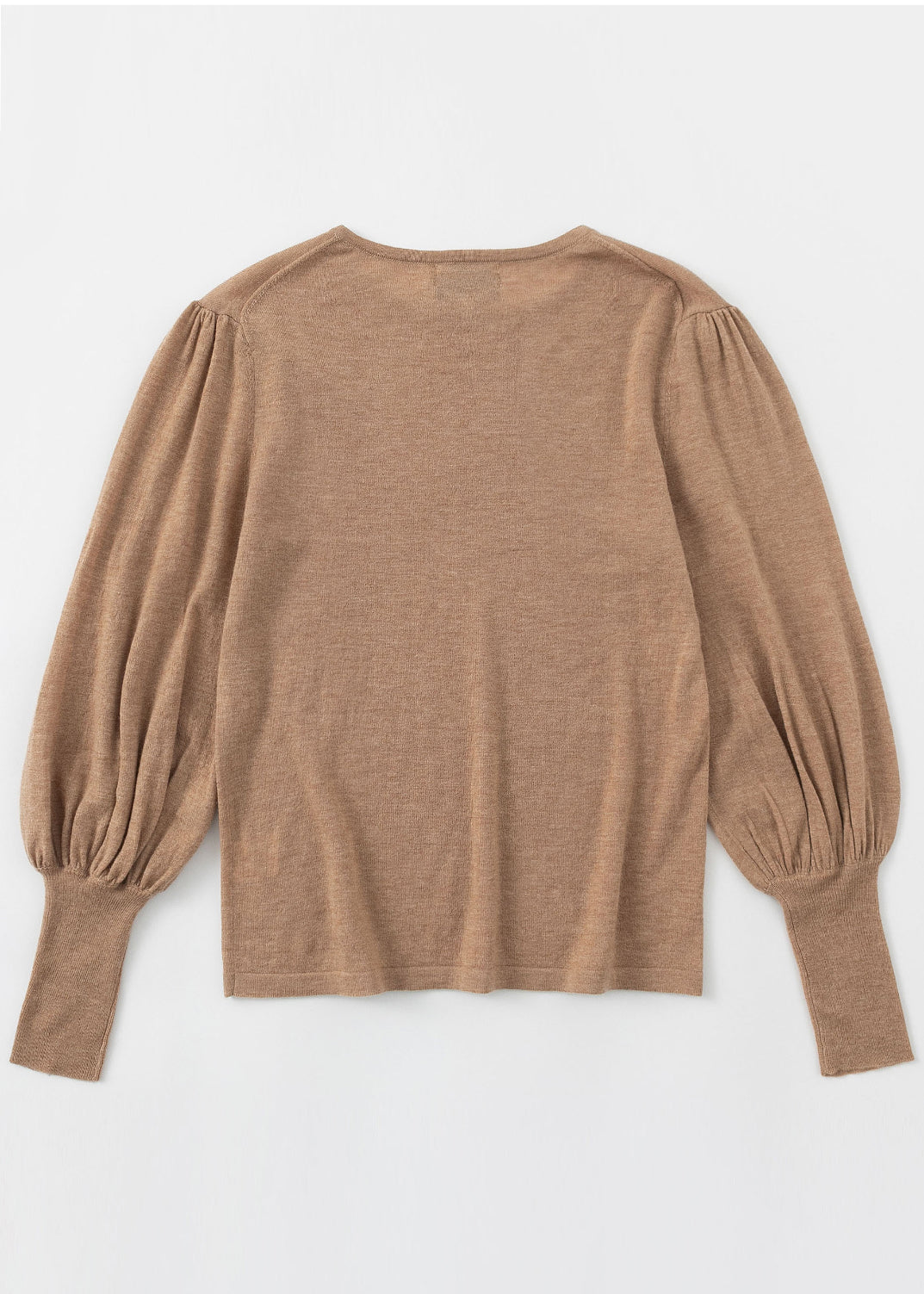 N.33 FINE KNIT BELL SLEEVE