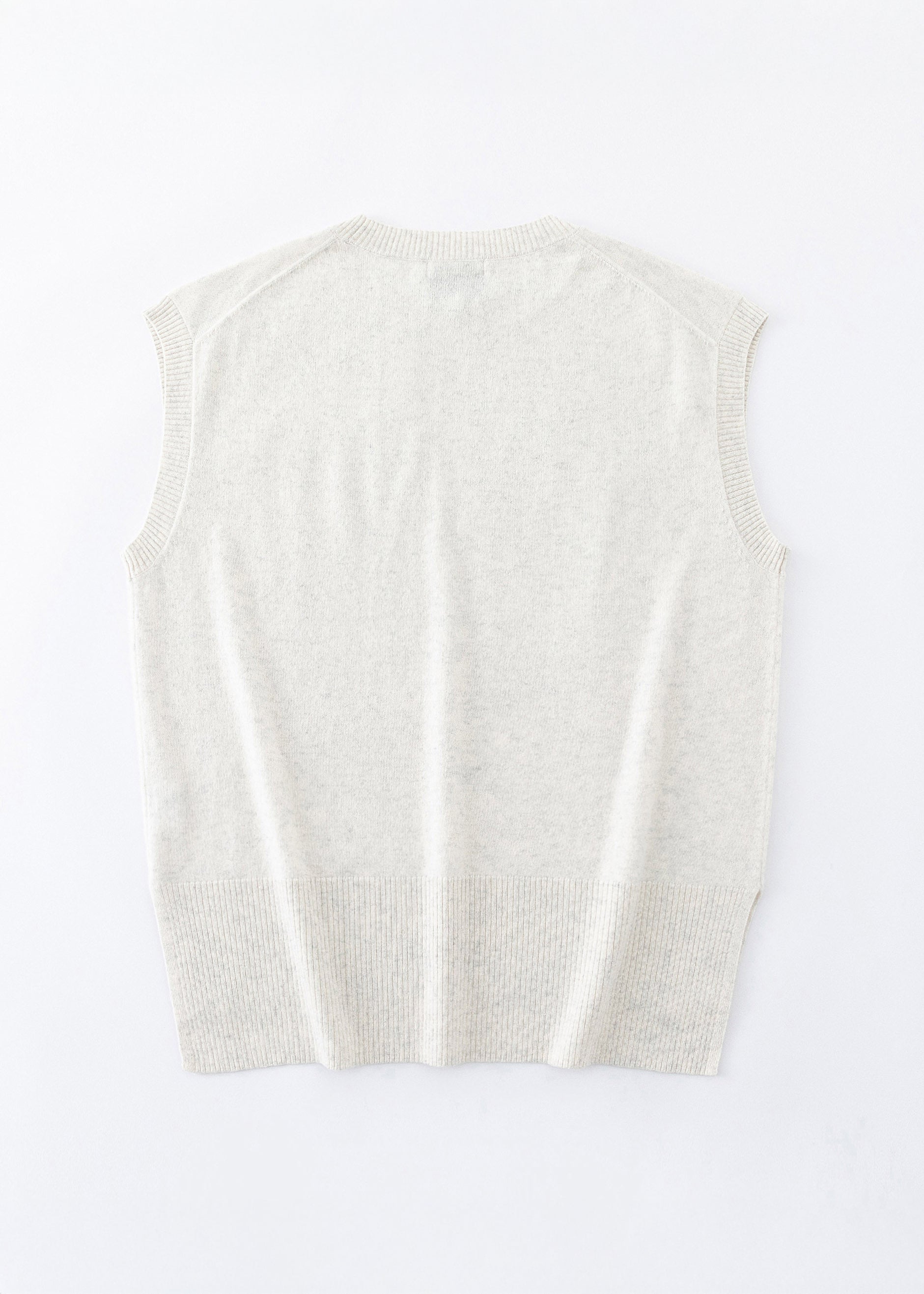 N.345 CASHMERE LONG LINE TANK