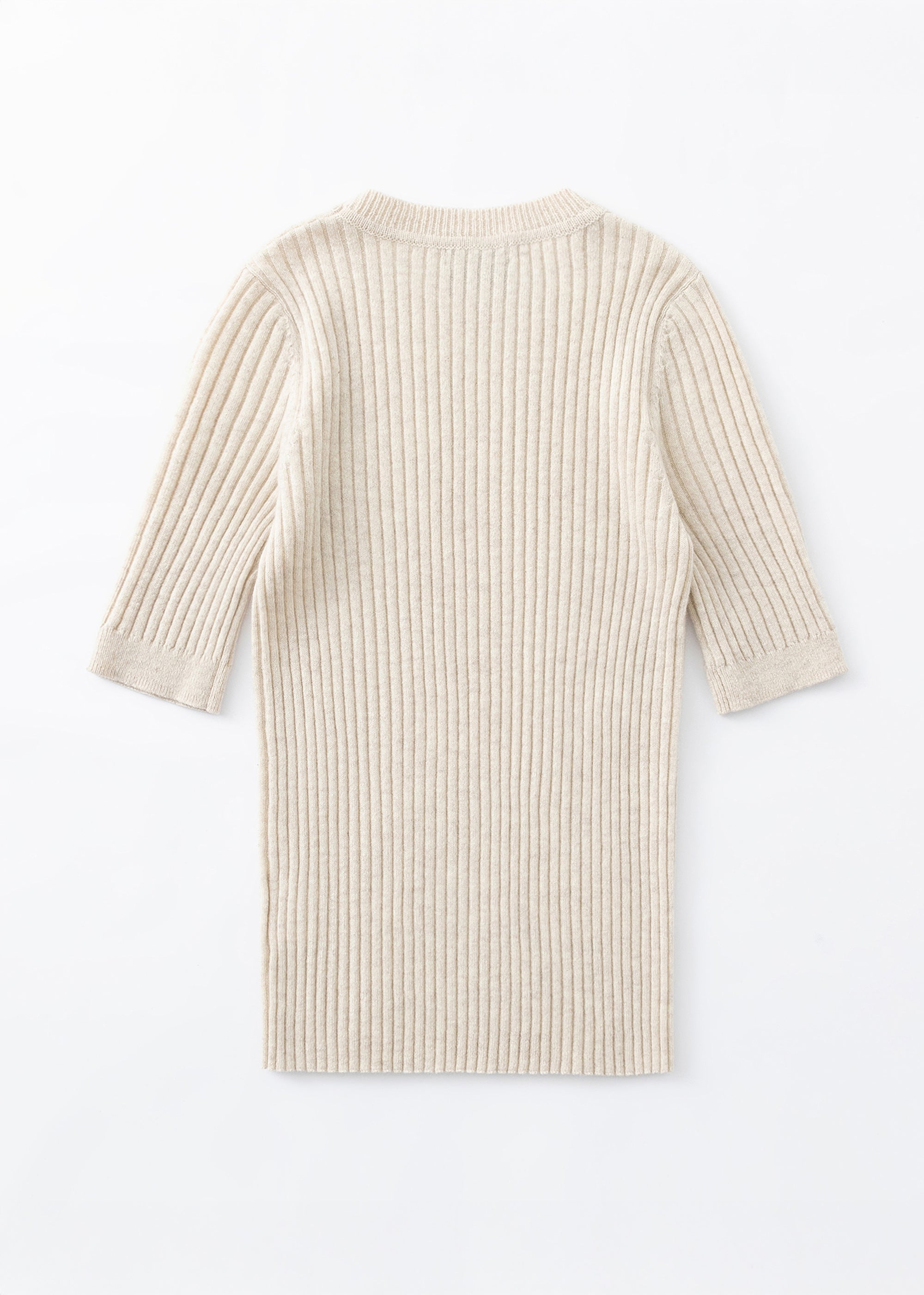 N.48 ALEGER 100% 羊绒短袖 T 恤 - 黑色