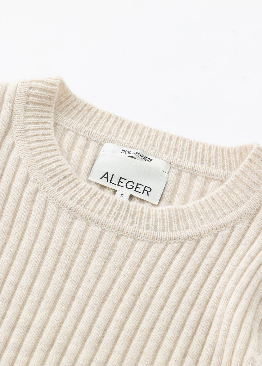 N.48 ALEGER 100% 羊绒短袖 T 恤 - 黑色