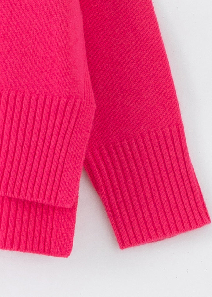 N.99 CASHMERE BLEND OVERSIZED CARDIGAN PINK FLASH