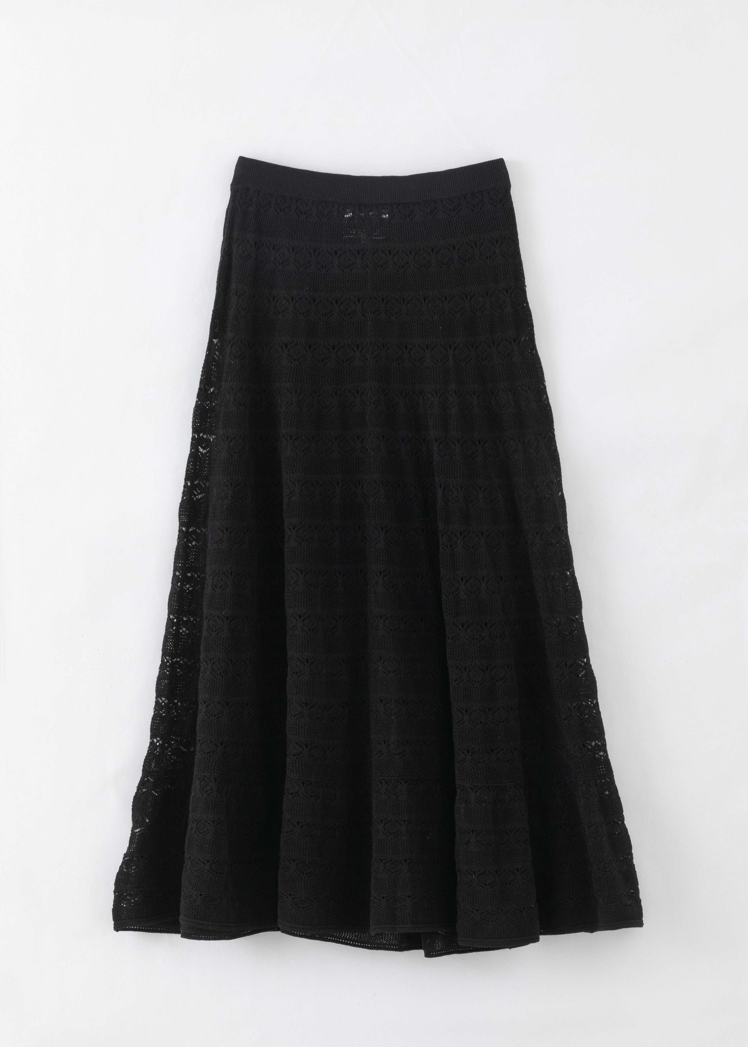 N.267 SPARKLY LACE KNIT SKIRT