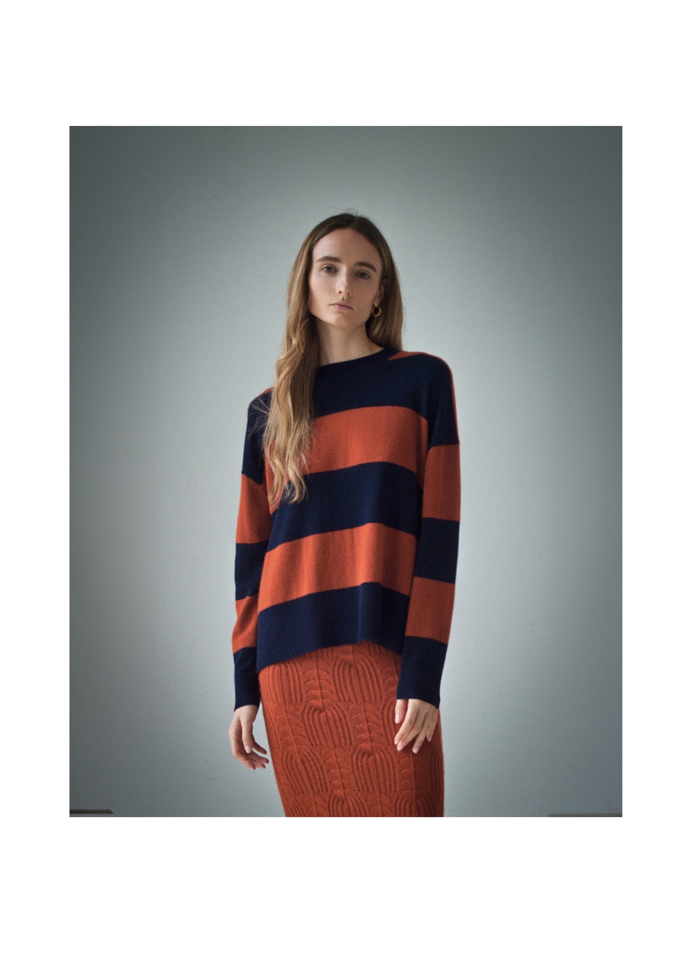 N.80 CONTRAST STRIPE CREW - Only XS,M Left