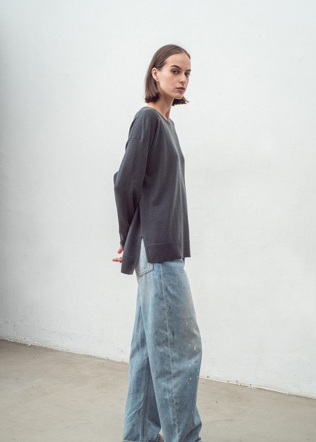 N.184 LONG LINE SLOUCH CREW