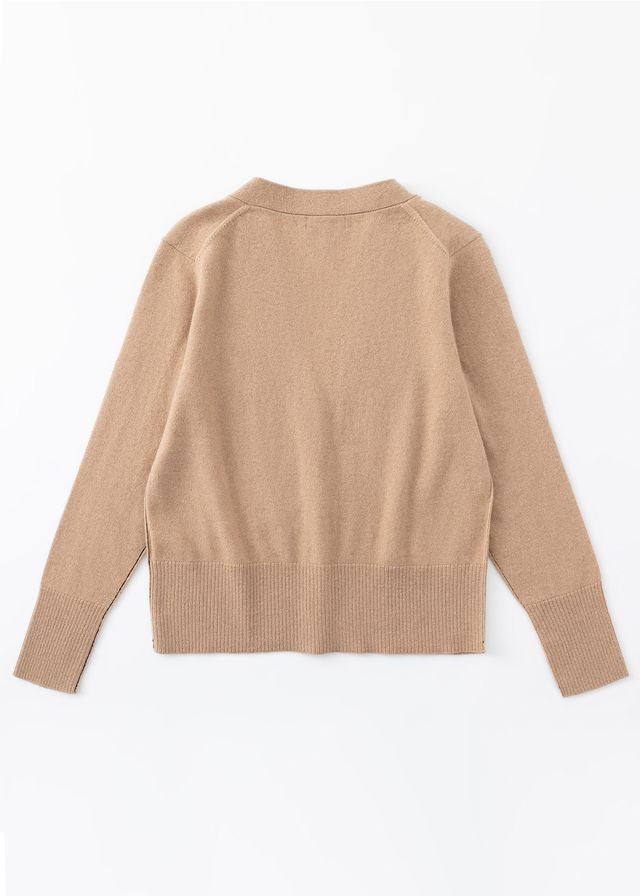 N.09 CASHMERE SEAM DETAIL CARDI