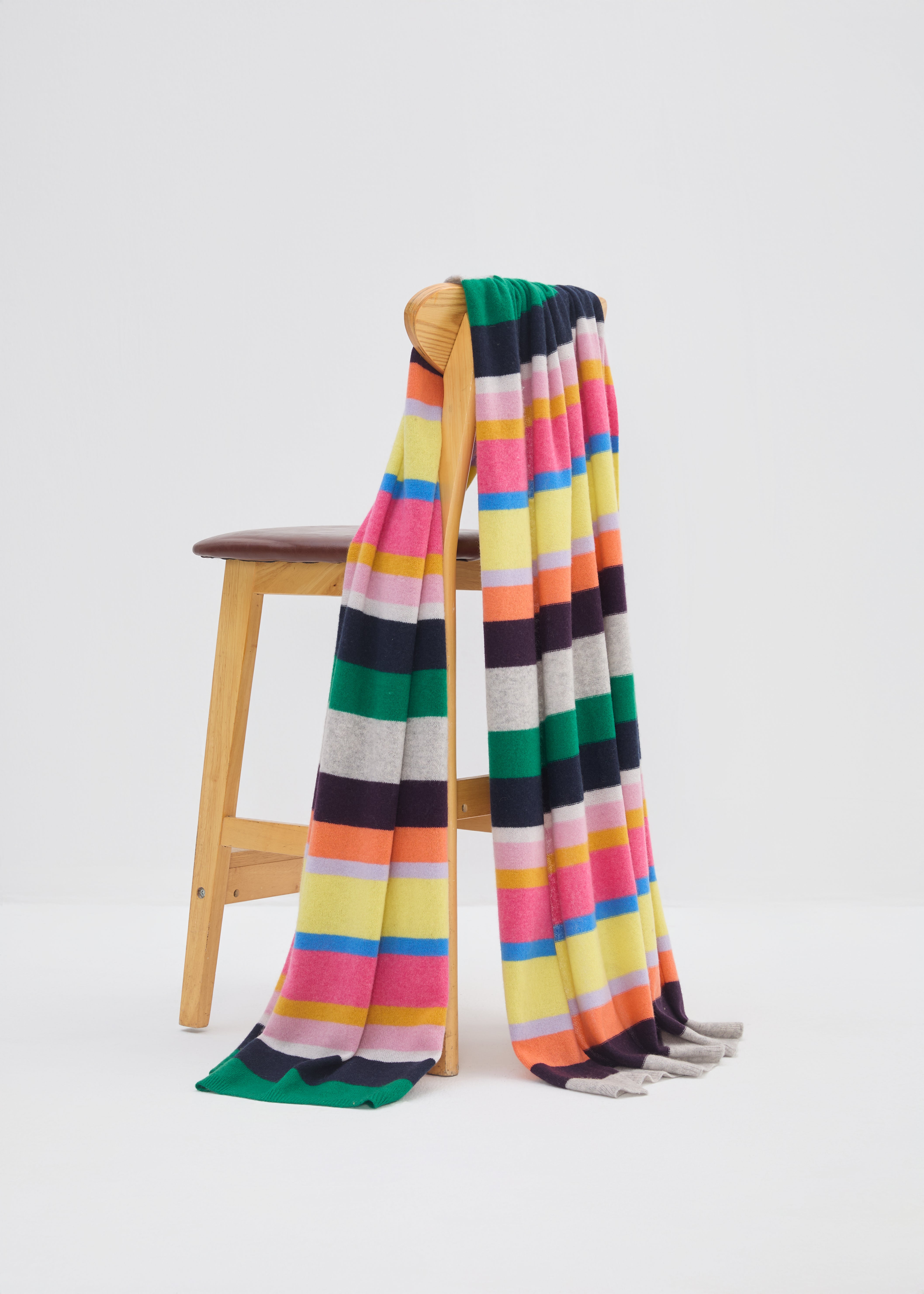 N.2147 FEATHERWEIGHT STRIPED TRAVEL WRAP
