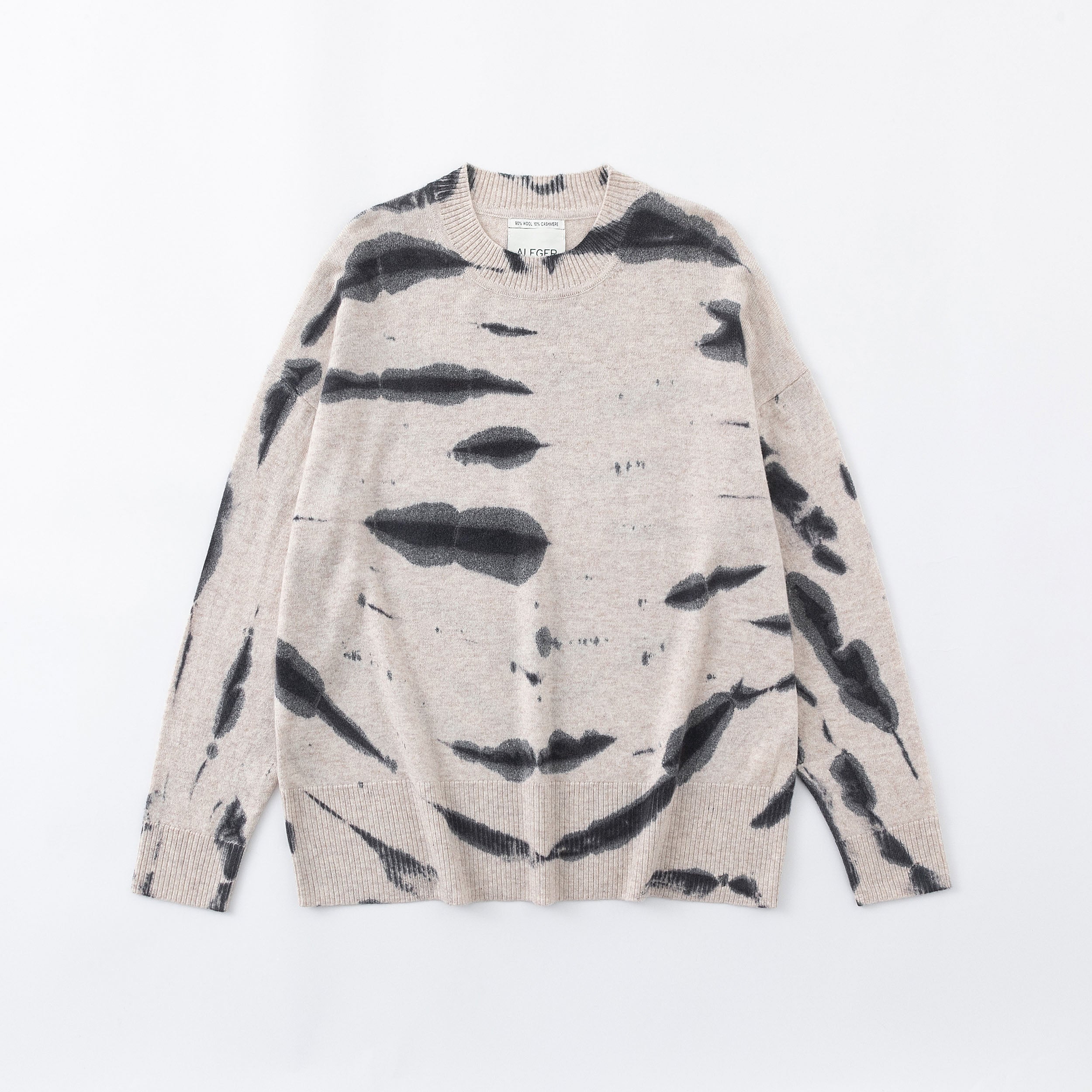 N.20 CASHMERE BLEND OVERSIZE TIE DYE CREW  - Only XS,S Left