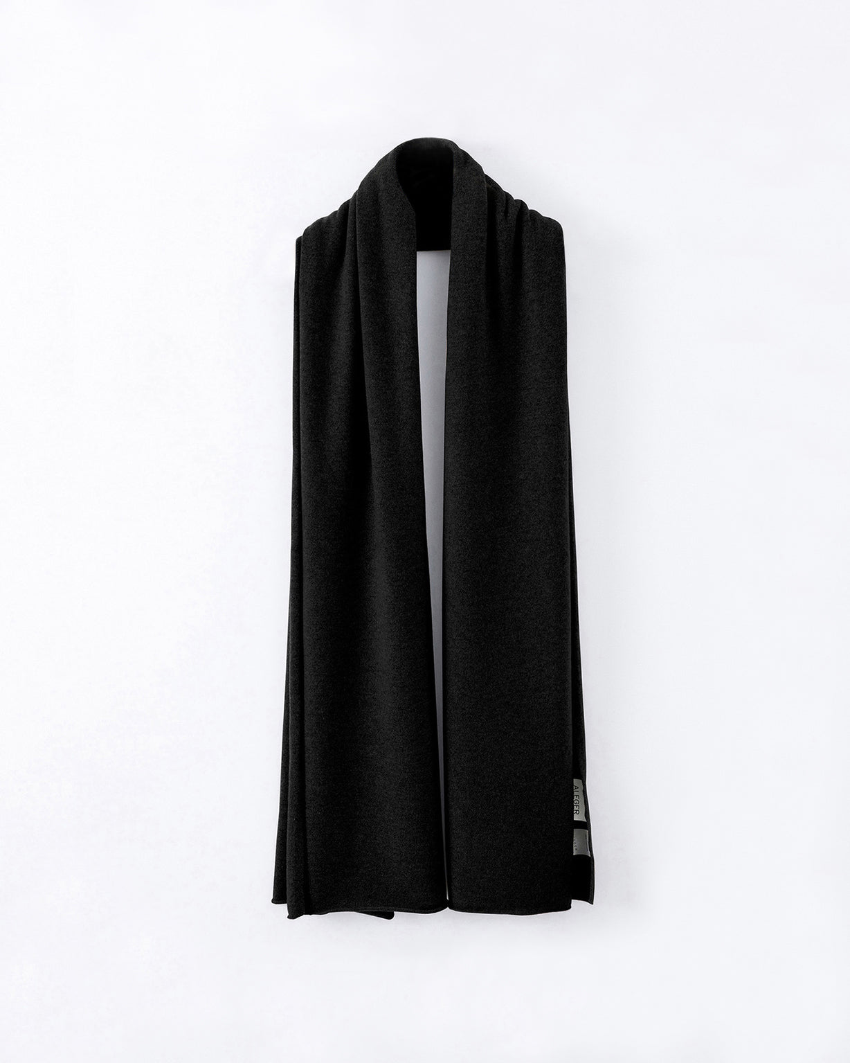 N.51 CASHMERE BLEND BLANKET WRAP - BLACK