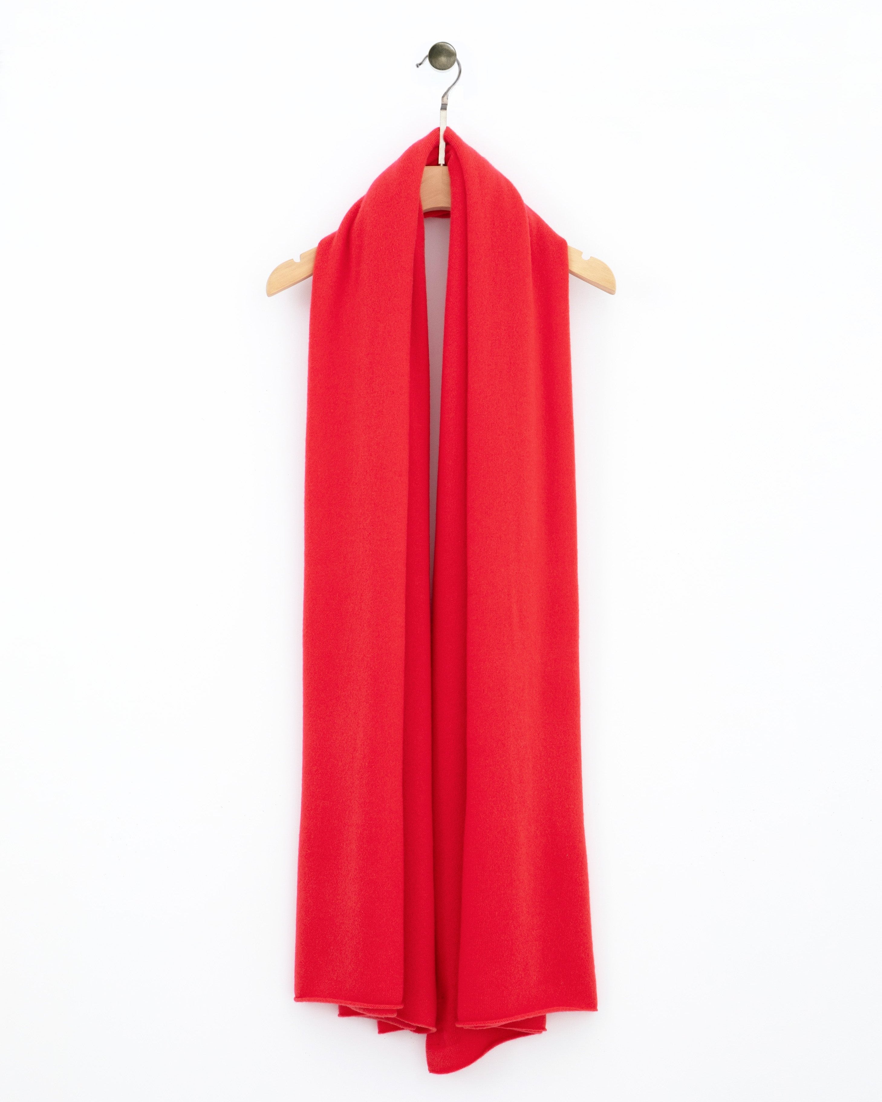 N.51 CASHMERE BLEND BLANKET WRAP - ROUGE