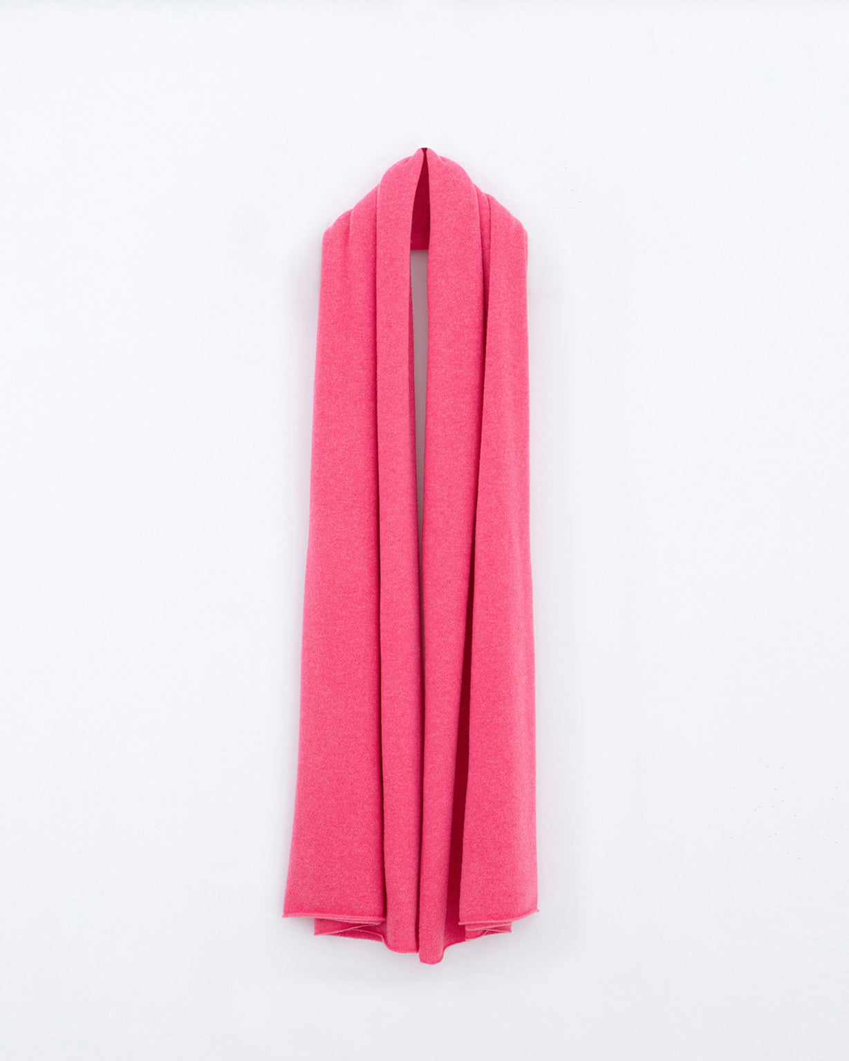 N.51 CASHMERE BLEND BLANKET WRAP - FLASH PINK