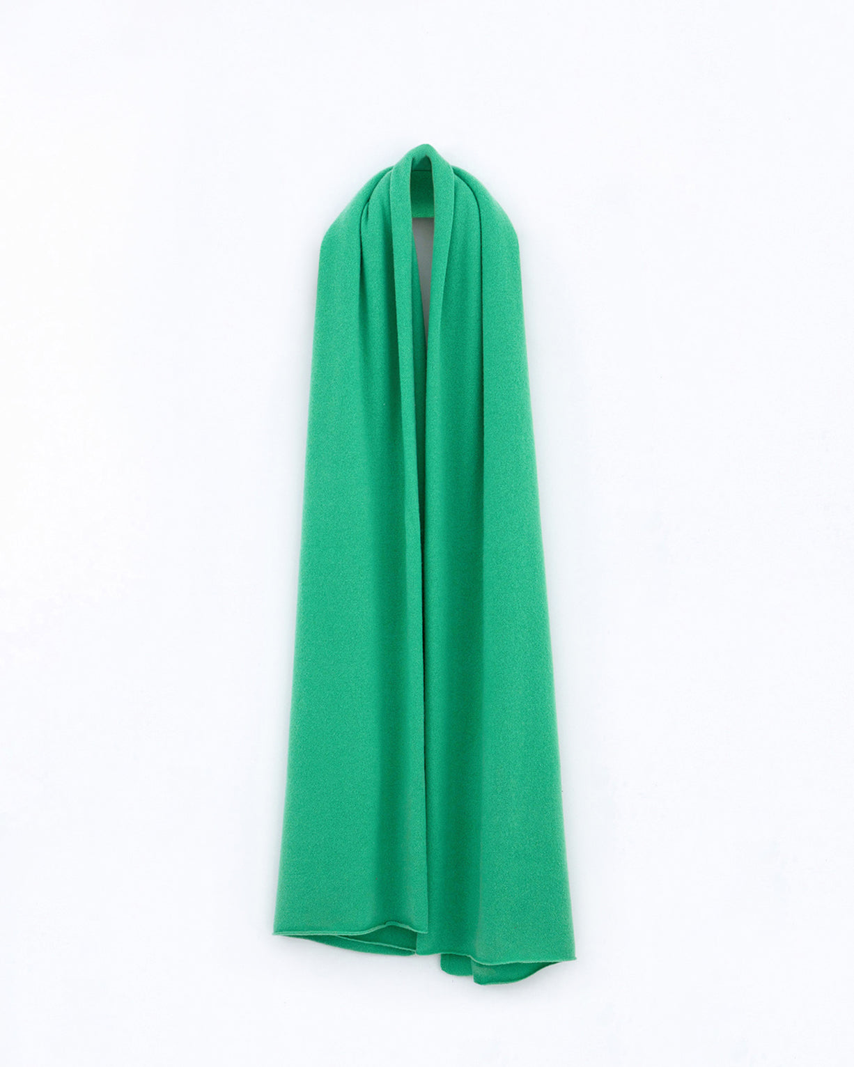 N.51 CASHMERE BLEND BLANKET WRAP - KELLY GREEN